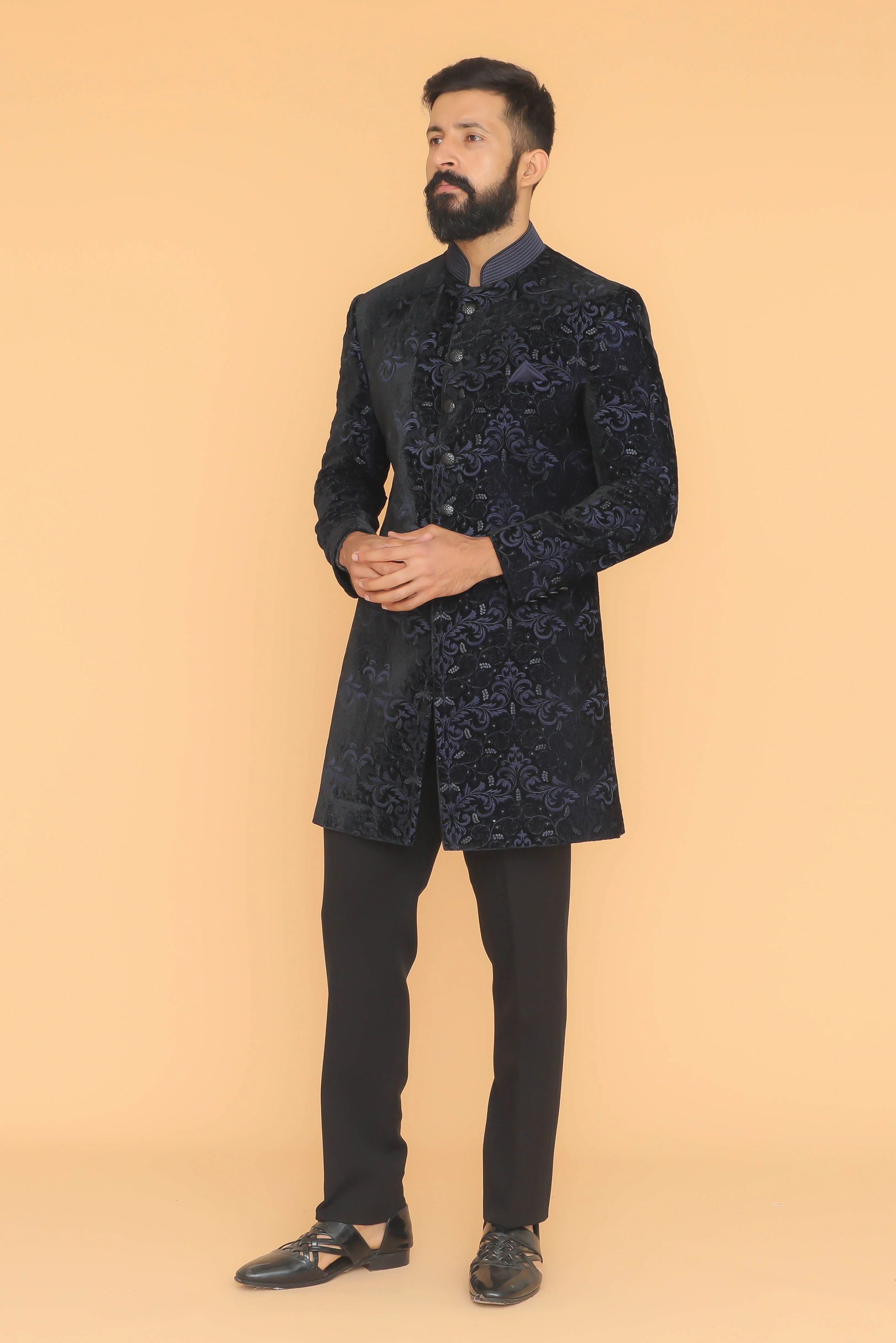 MLS VELVET INDO WESTERN 2 PCS