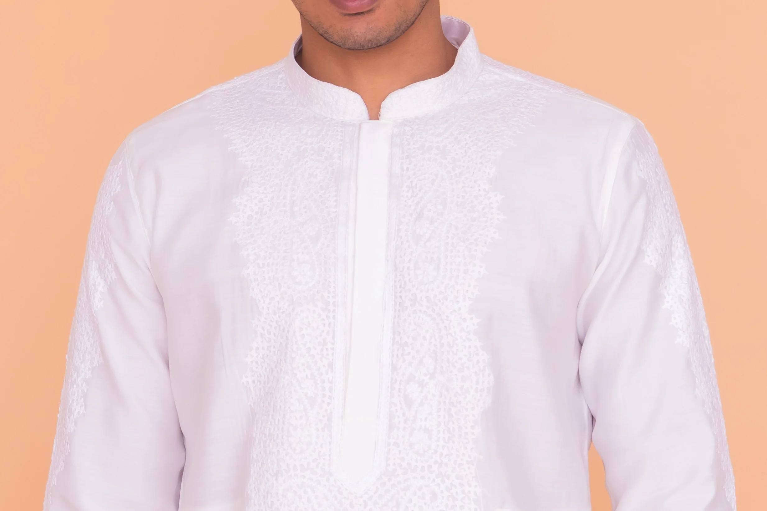 MLS EMBROIDERED KURTA PAJAMA