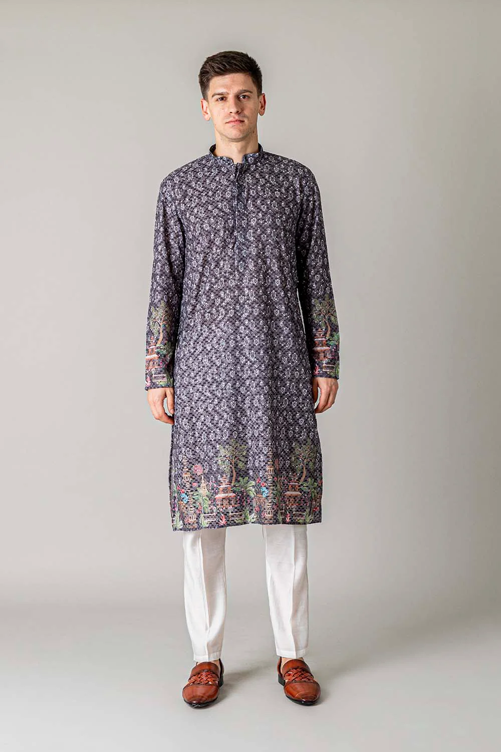 MLS PRINTED KURTA PAJAMA