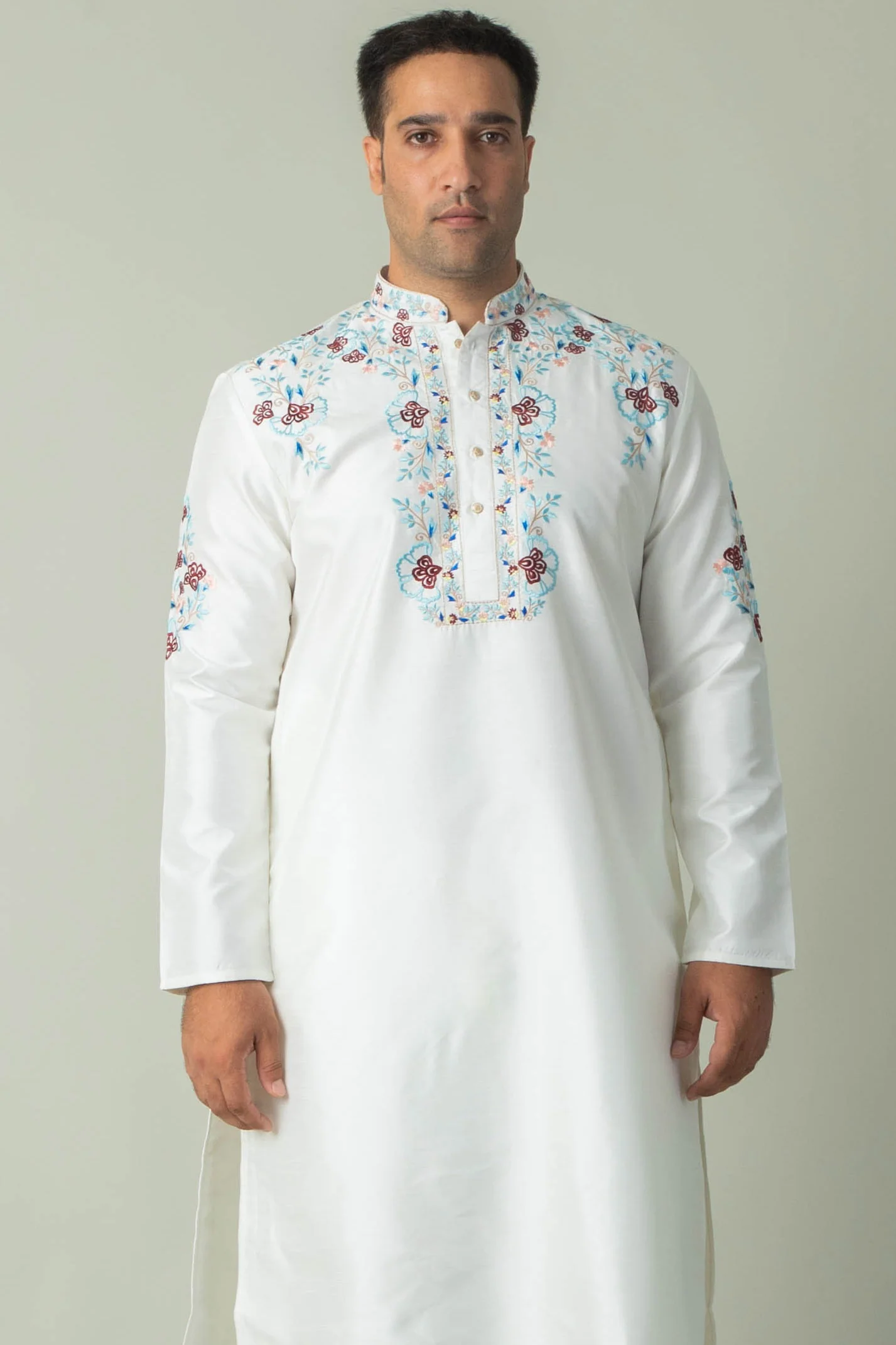 MLS EMBROIDERED KURTA PAJAMA