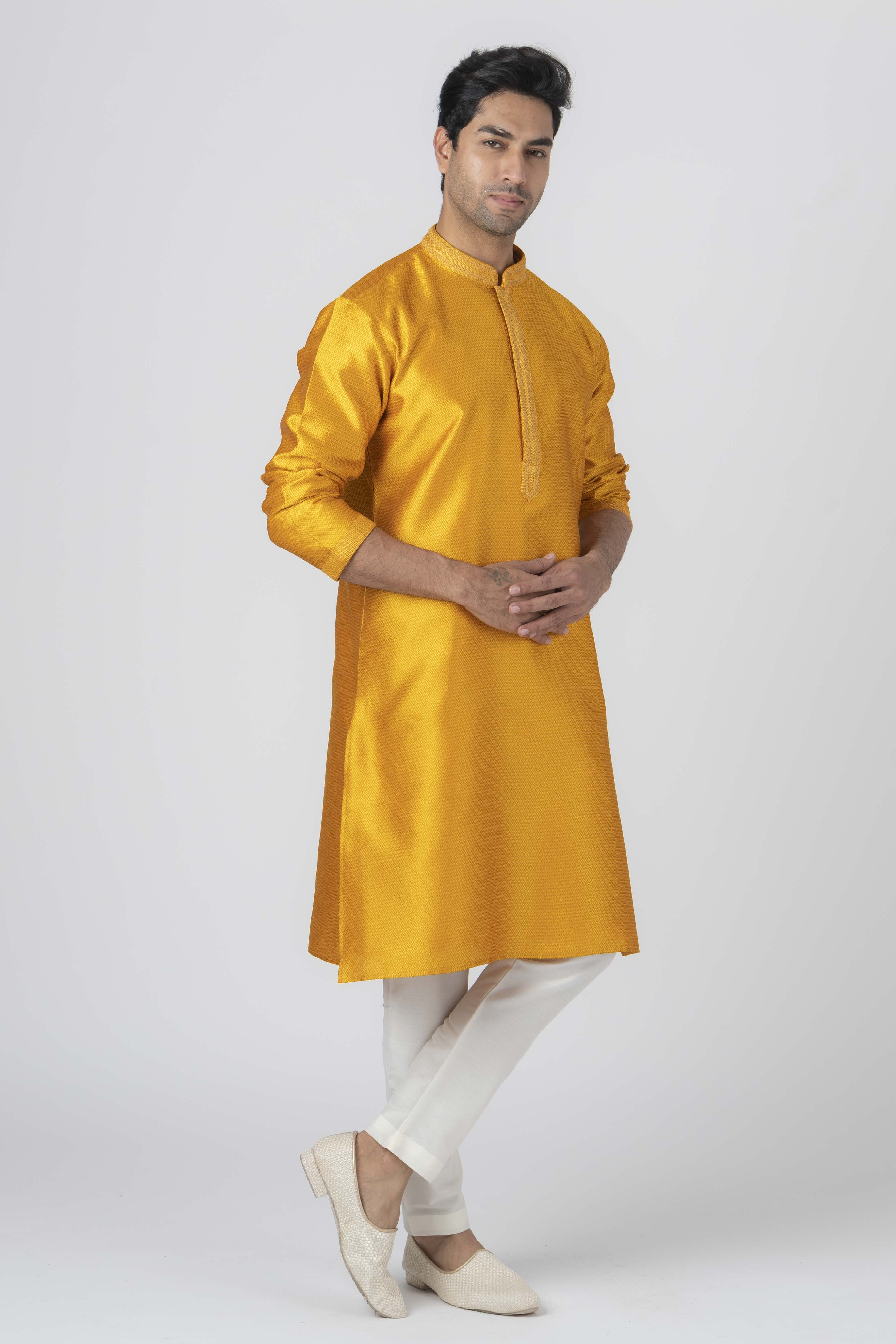 MLS ART SILK KURTA PAJAMA