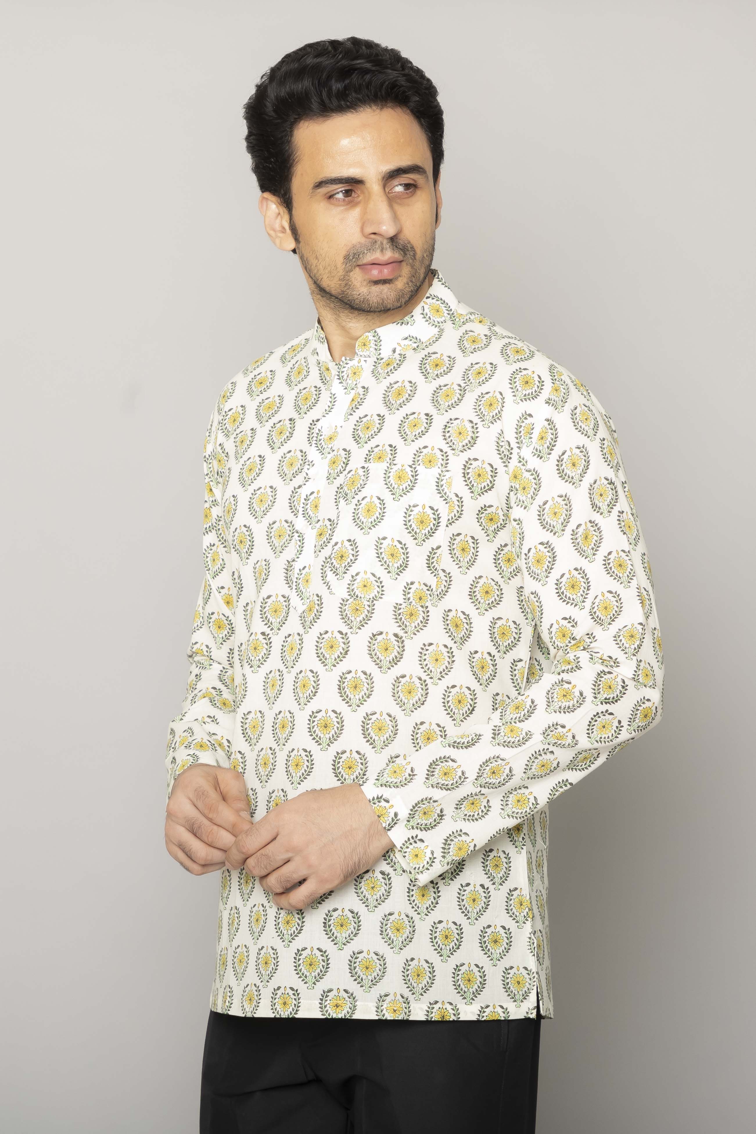 MLS SHORT KURTA FULL SLEEVES