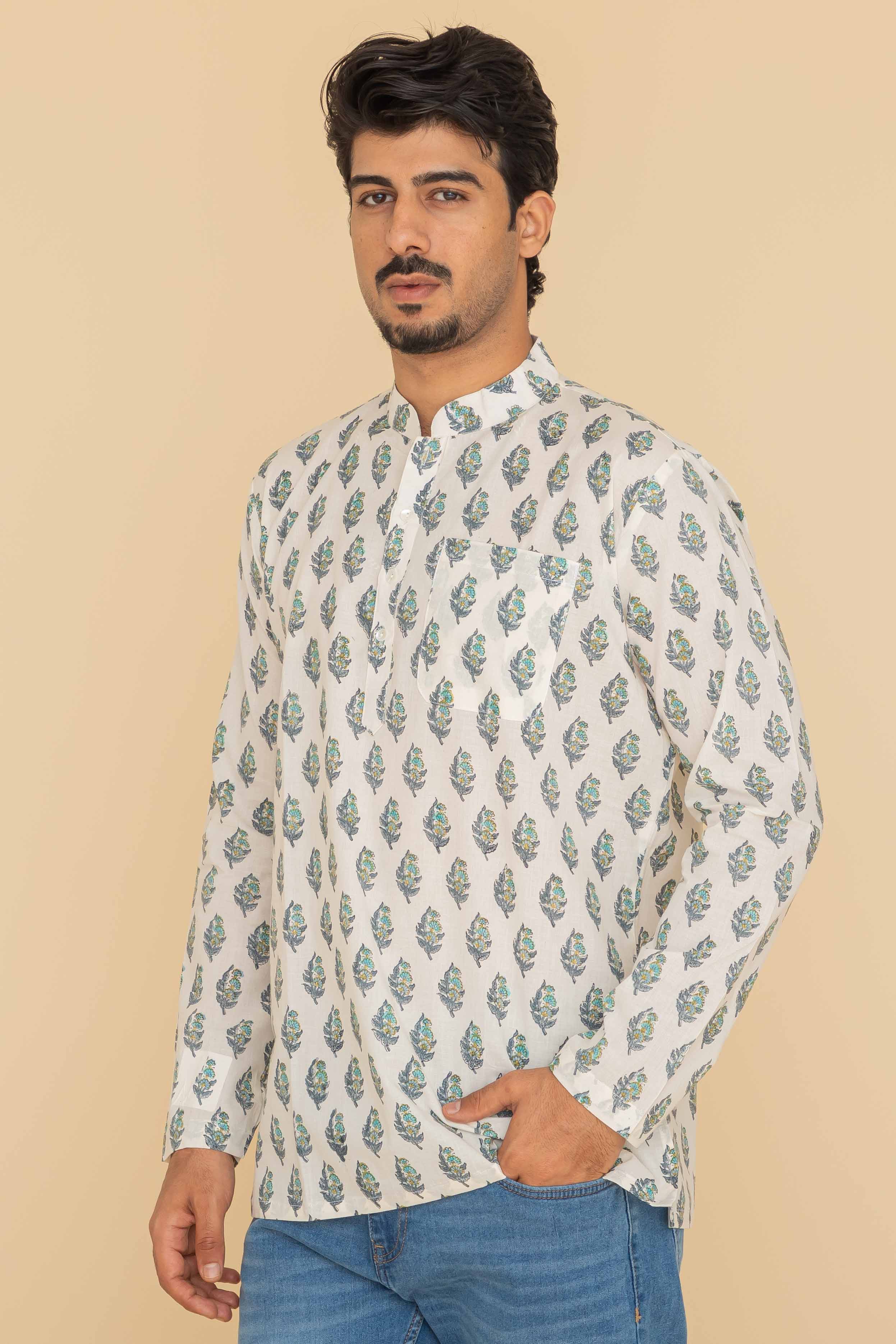 MLS SHORT KURTA FULL SLEEVES