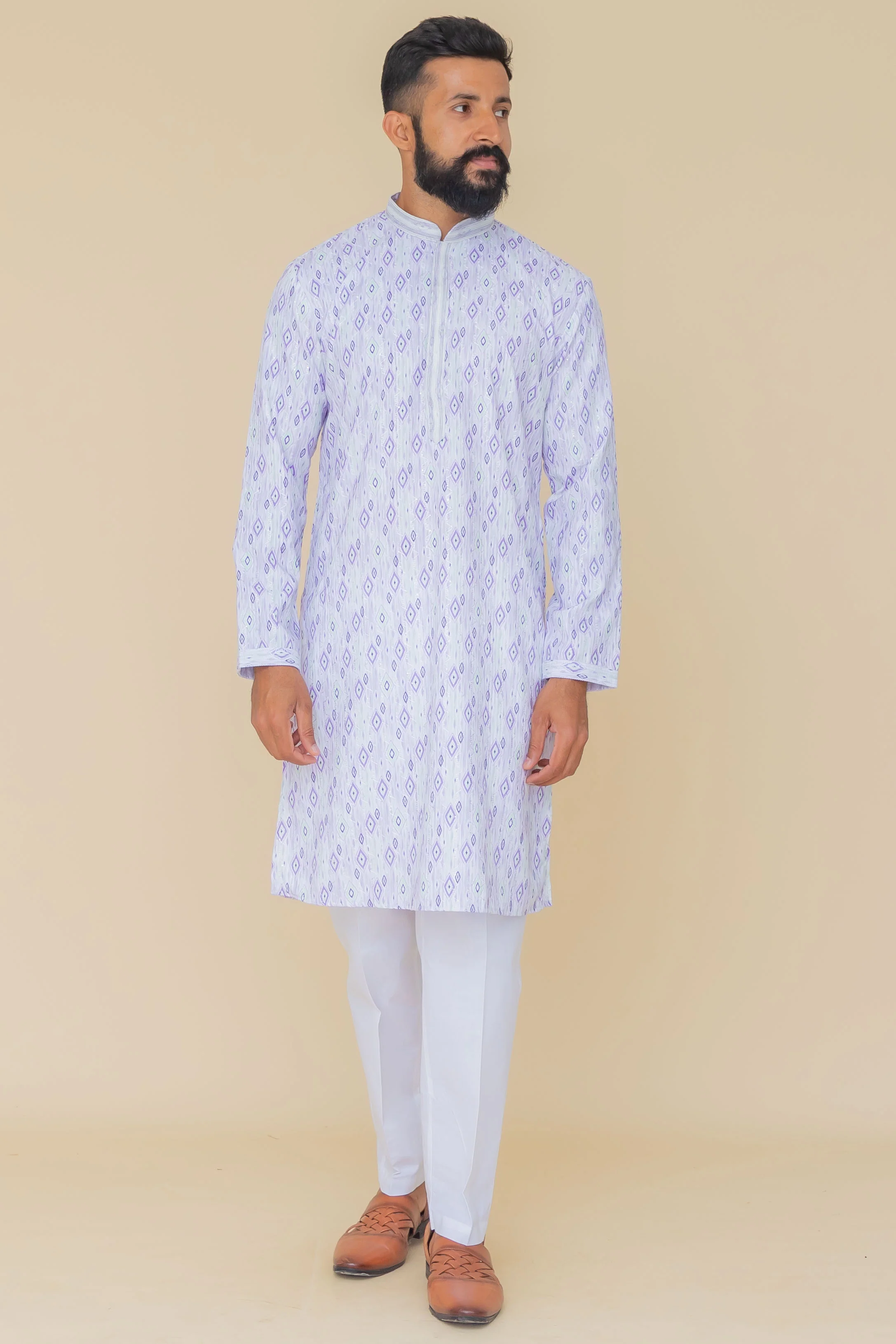 MLS PRINTED KURTA PAJAMA