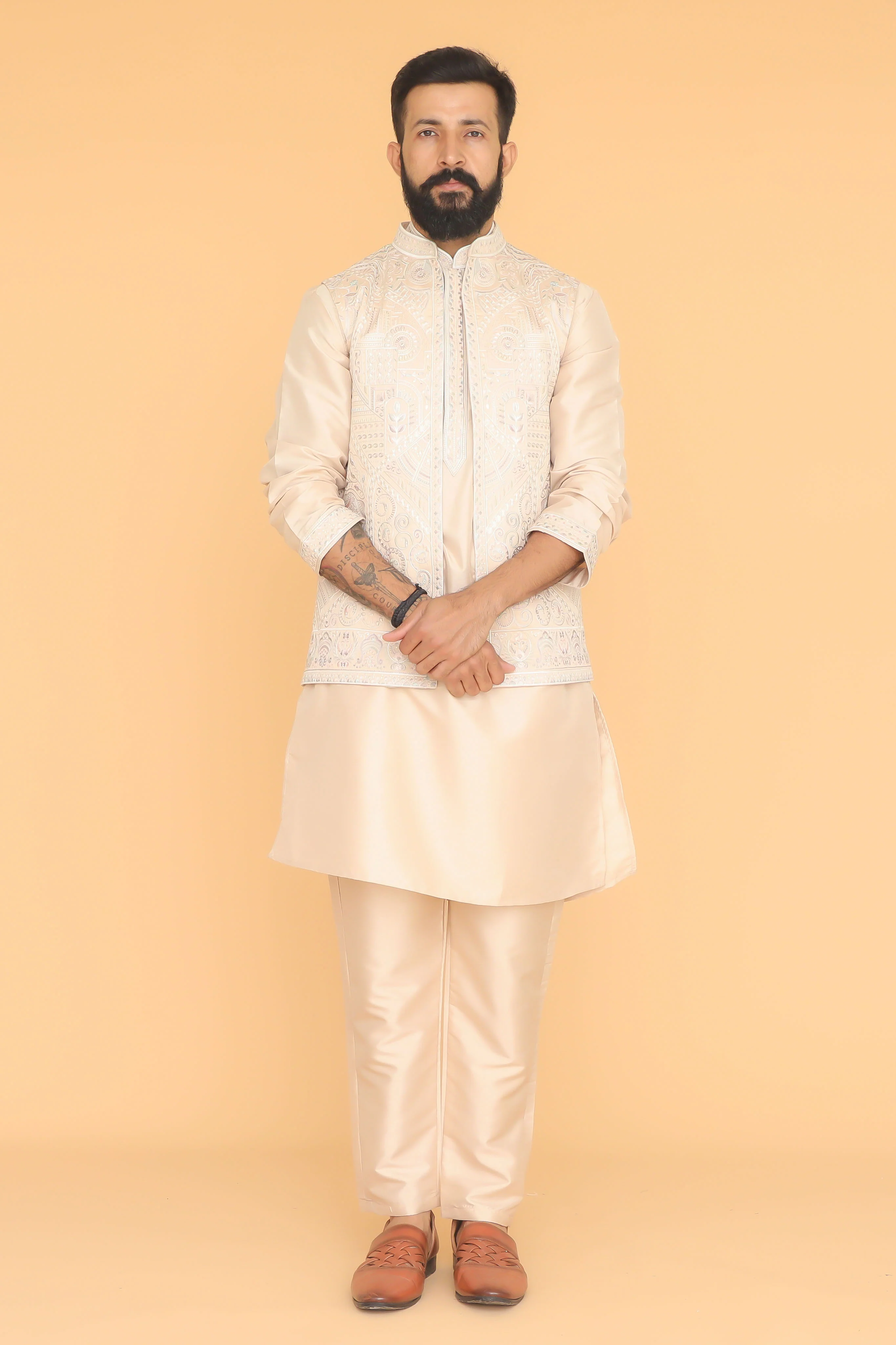 MLS KURTA JAWAHAR SET