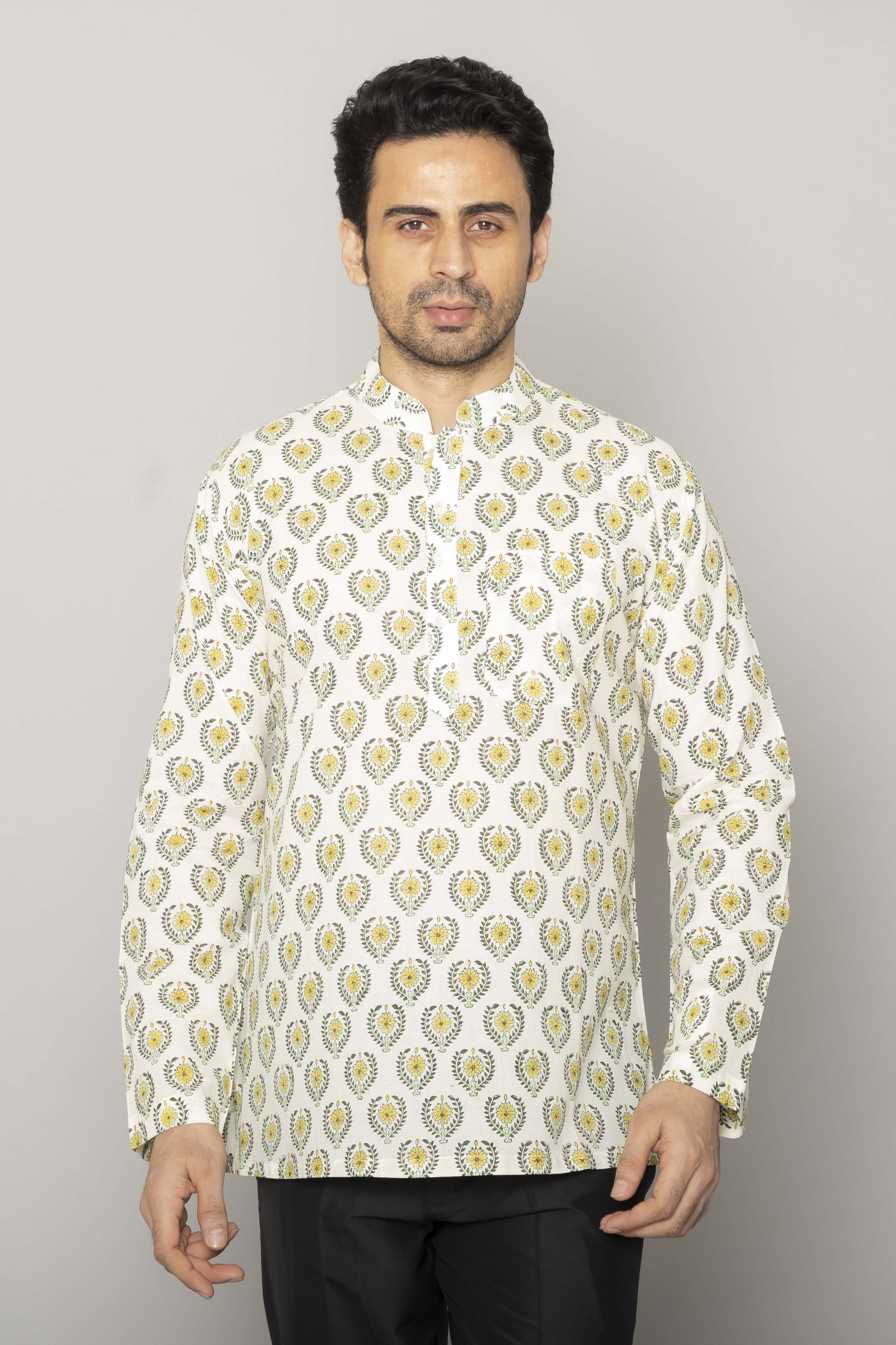 MLS SHORT KURTA FULL SLEEVES