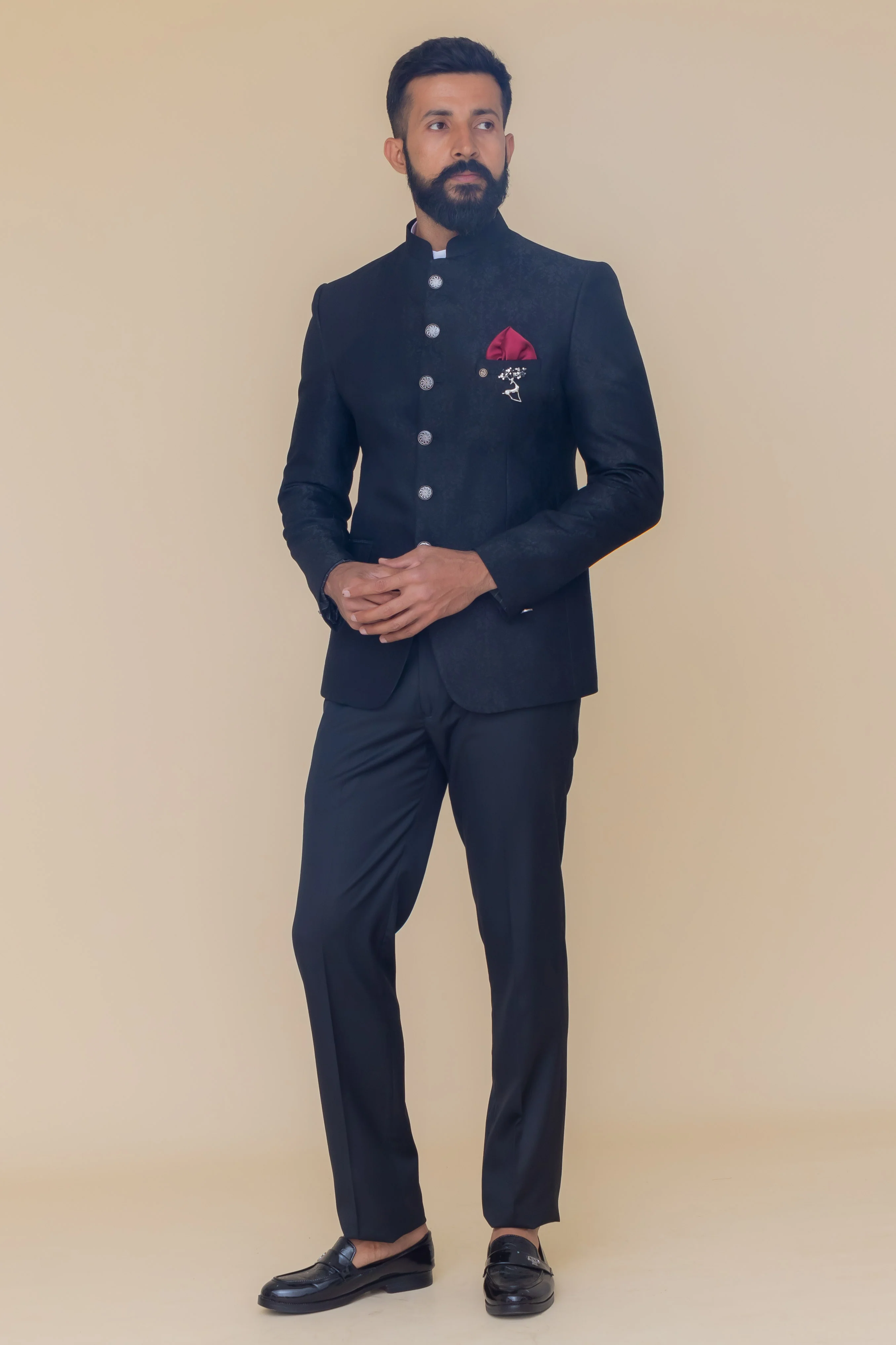 MLS PRINTED JODHPURI SUIT 2PCS