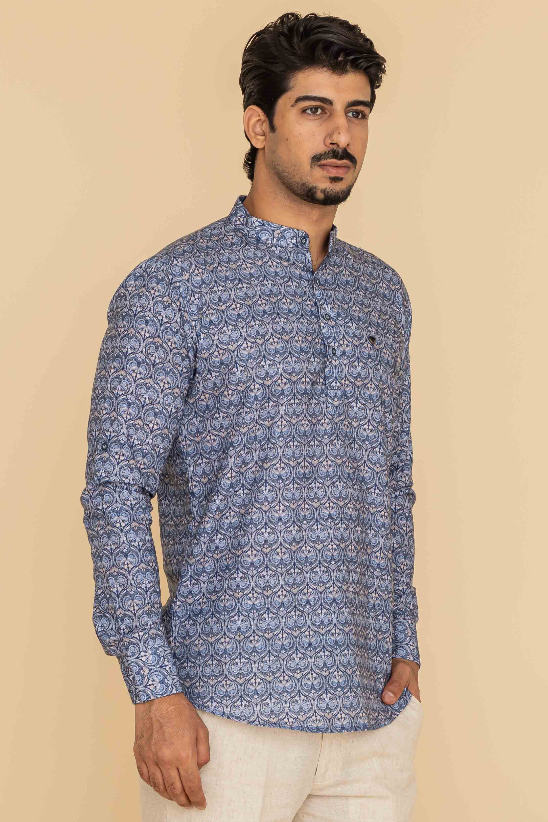 MLS SHORT KURTA FULL SLEEVES