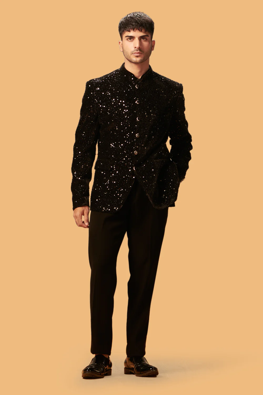 MLS VELVET JODHPURI SUIT