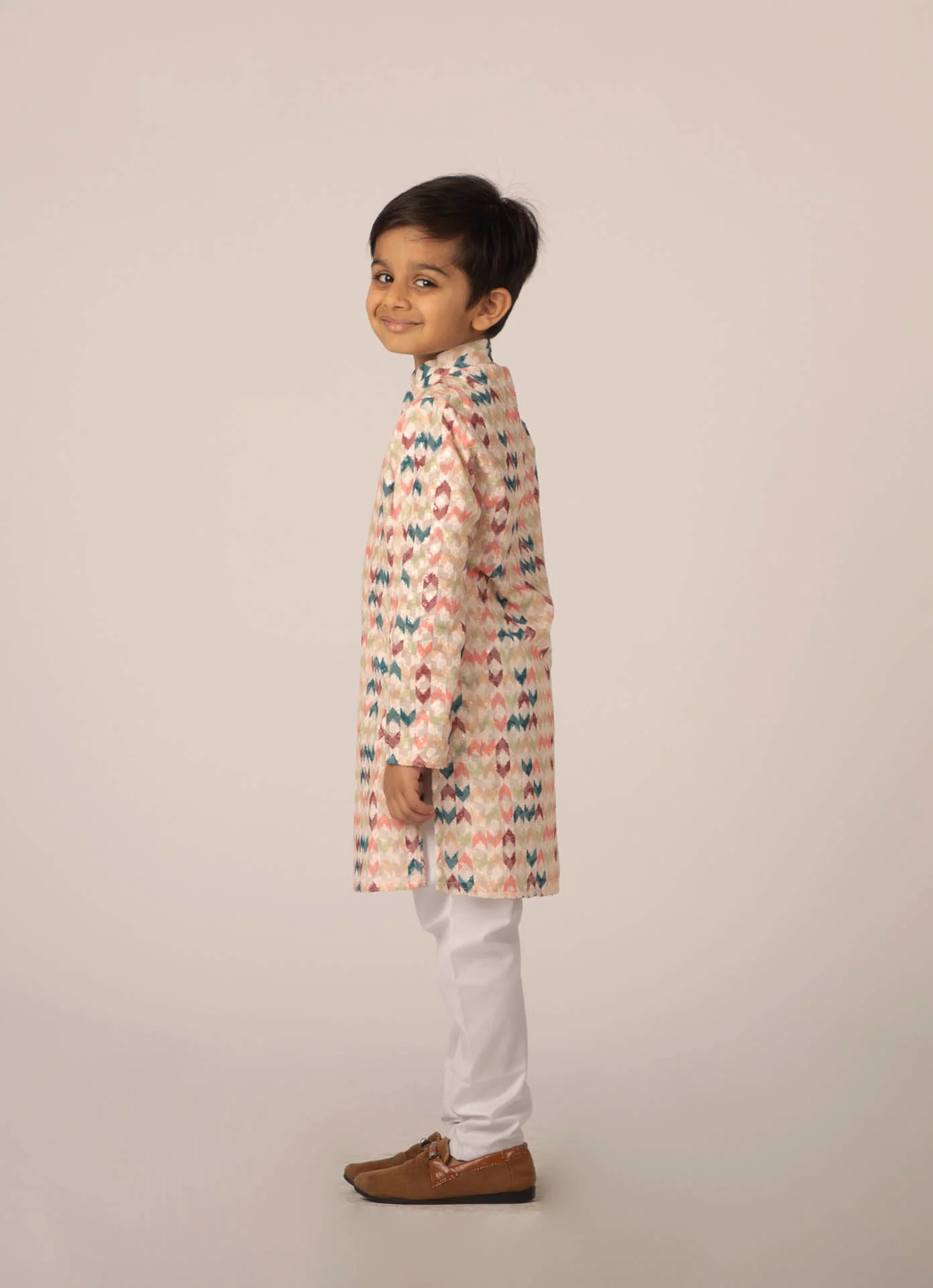 MLS PRINTED KIDS KURTA PAJAMA