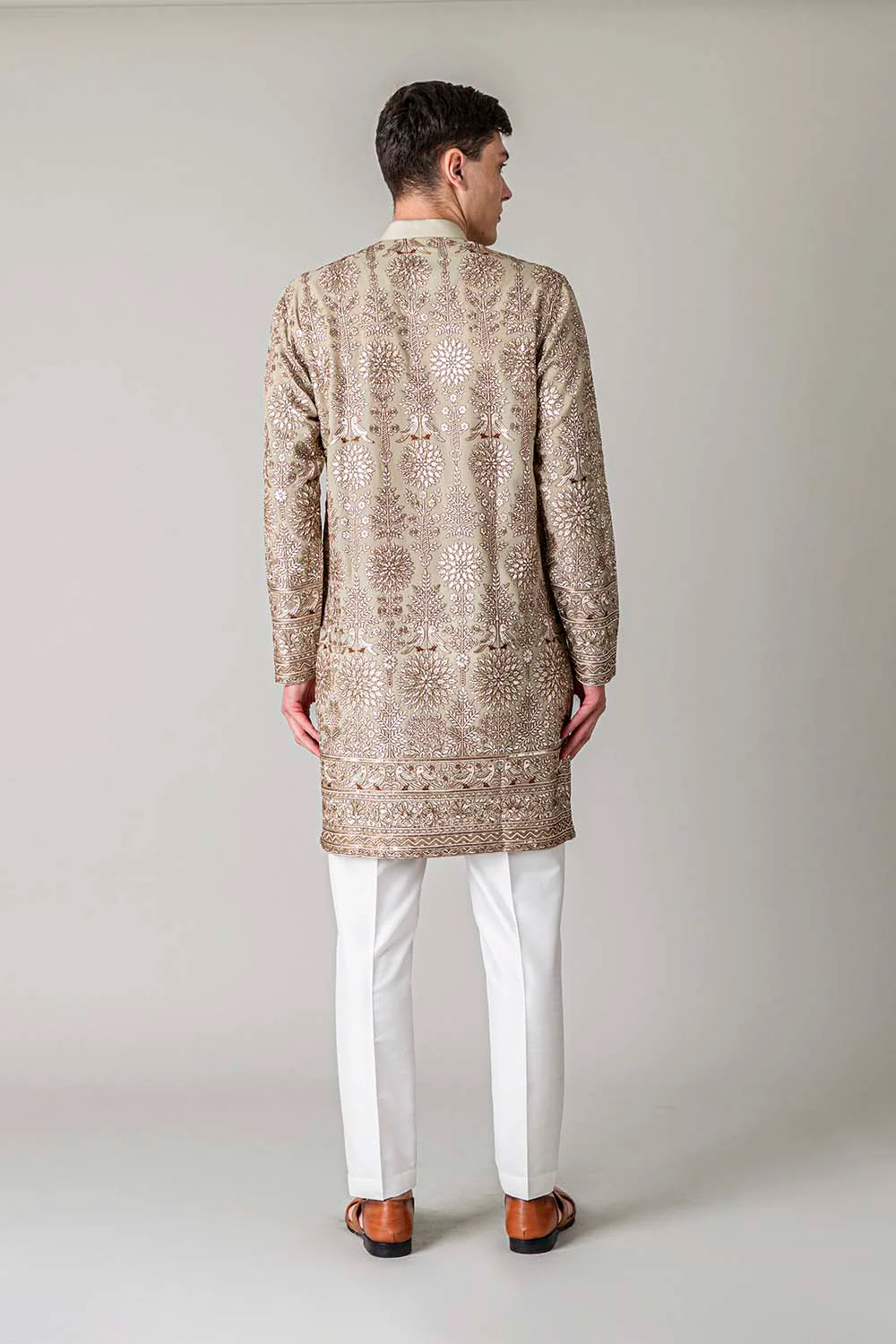 MLS EMBROIDERED KURTA PAJAMA