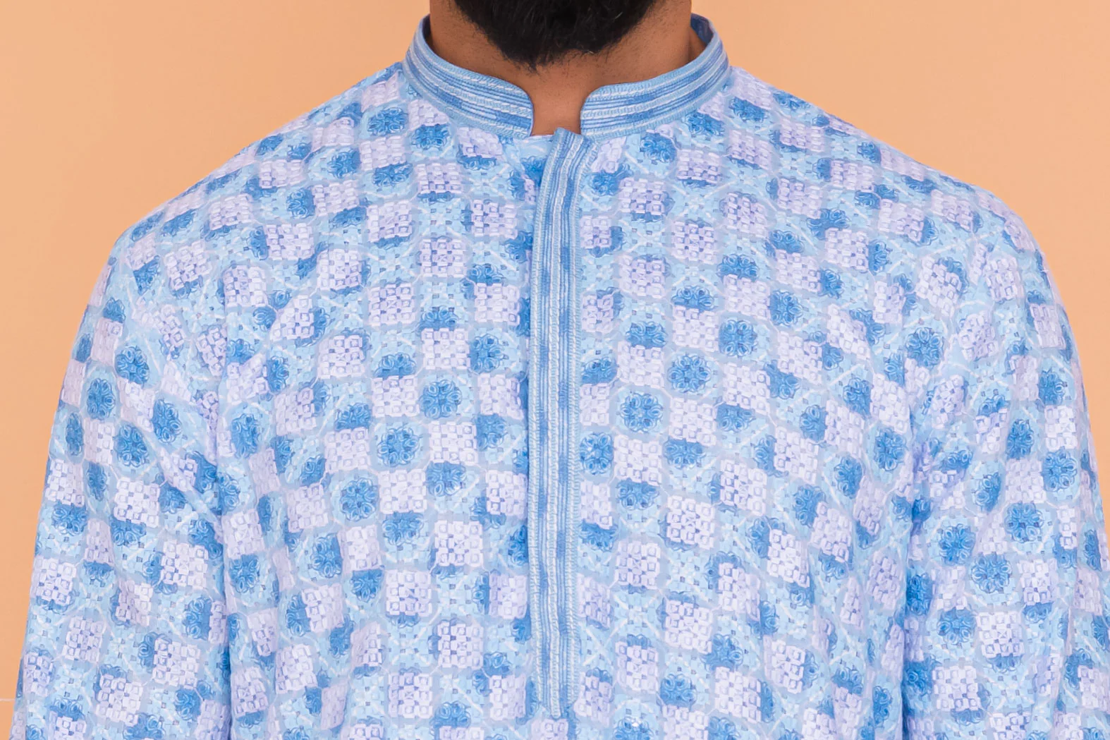 MLS CHIKANKARI KURTA PAJAMA