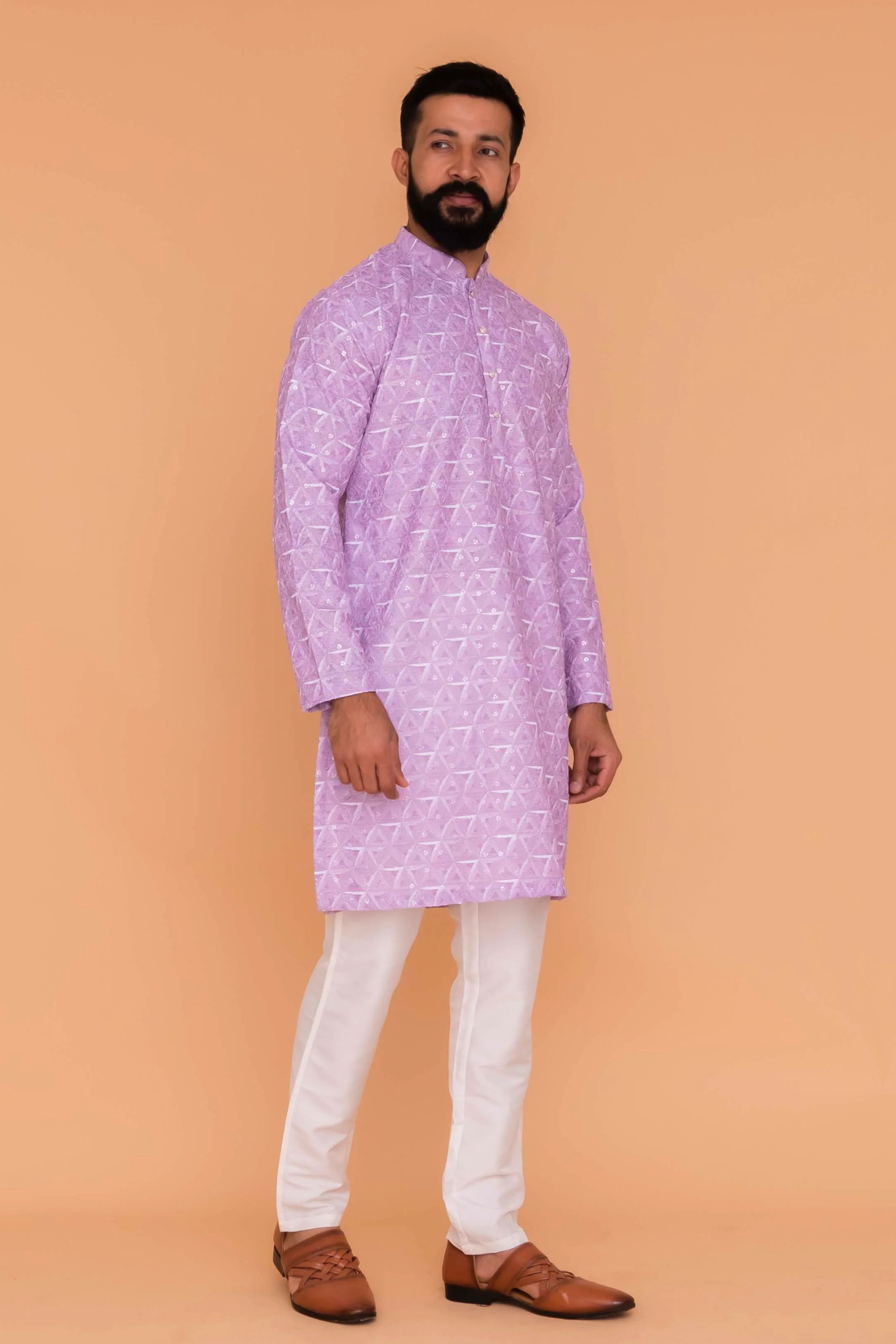 MLS CHIKANKARI KURTA PAJAMA