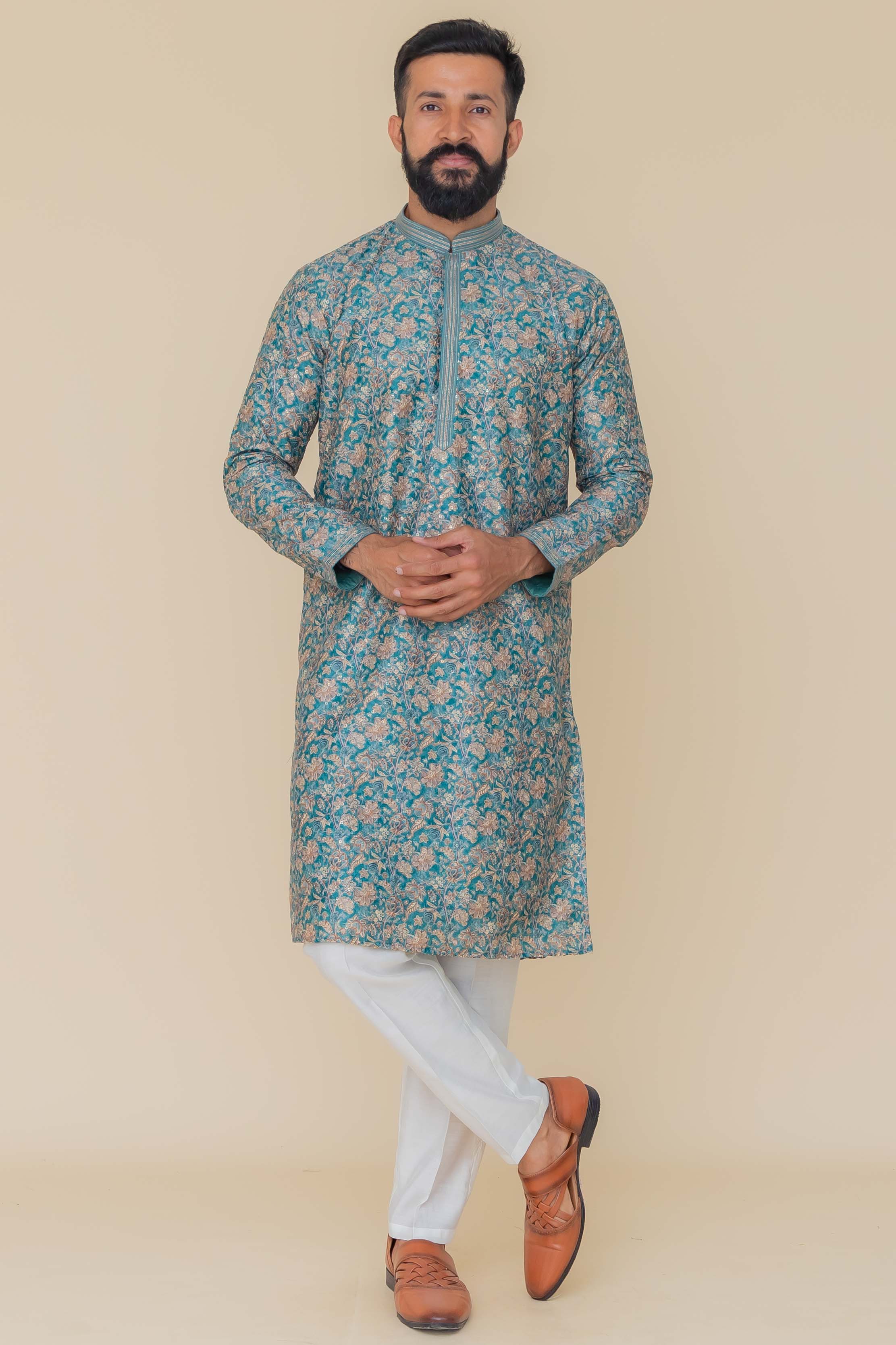 MLS PRINTED KURTA PAJAMA