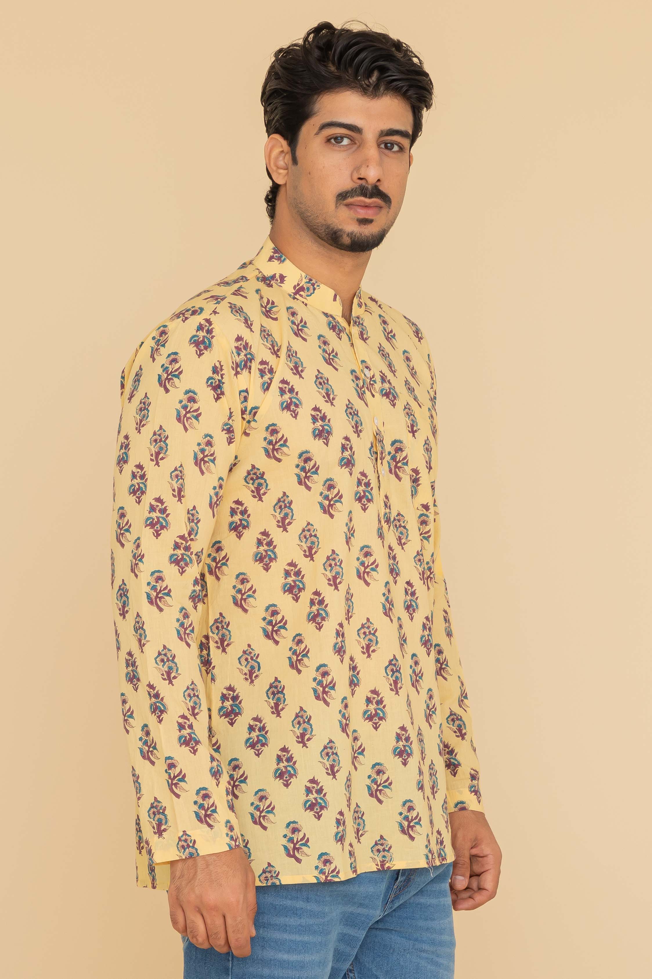 MLS SHORT KURTA FULL SLEEVES
