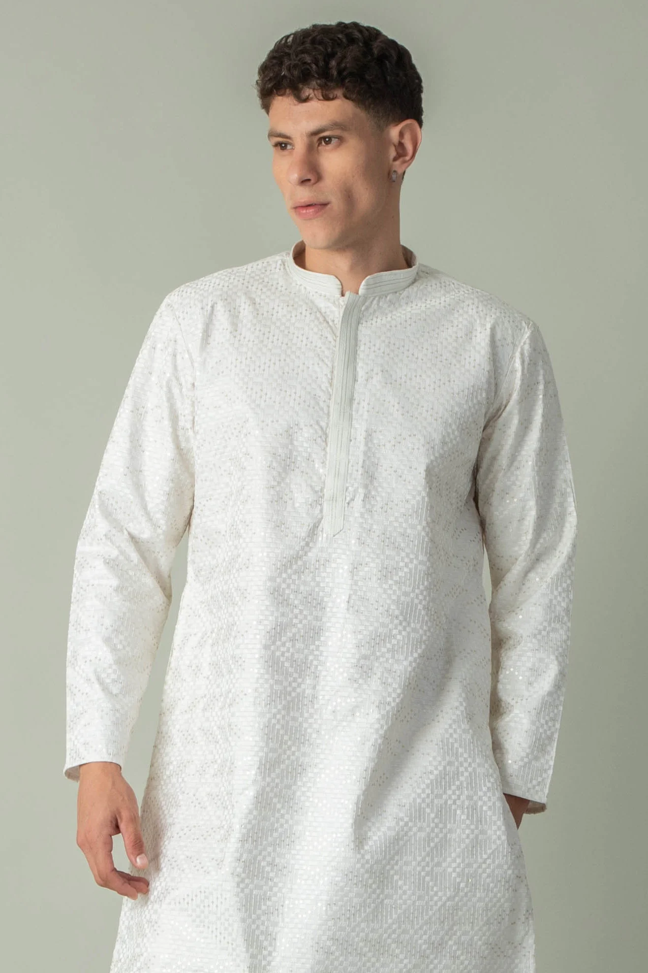MLS EMBROIDERED KURTA PAJAMA