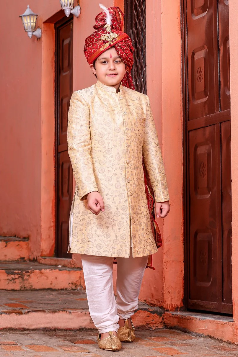 MLS SILK KIDS SHERWANI 1PCS