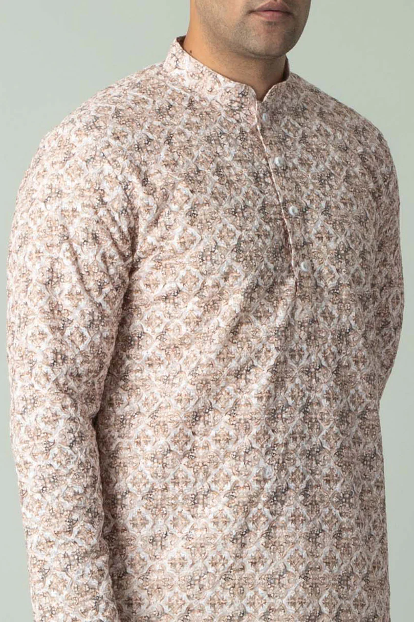 MLS PRINTED KURTA PAJAMA