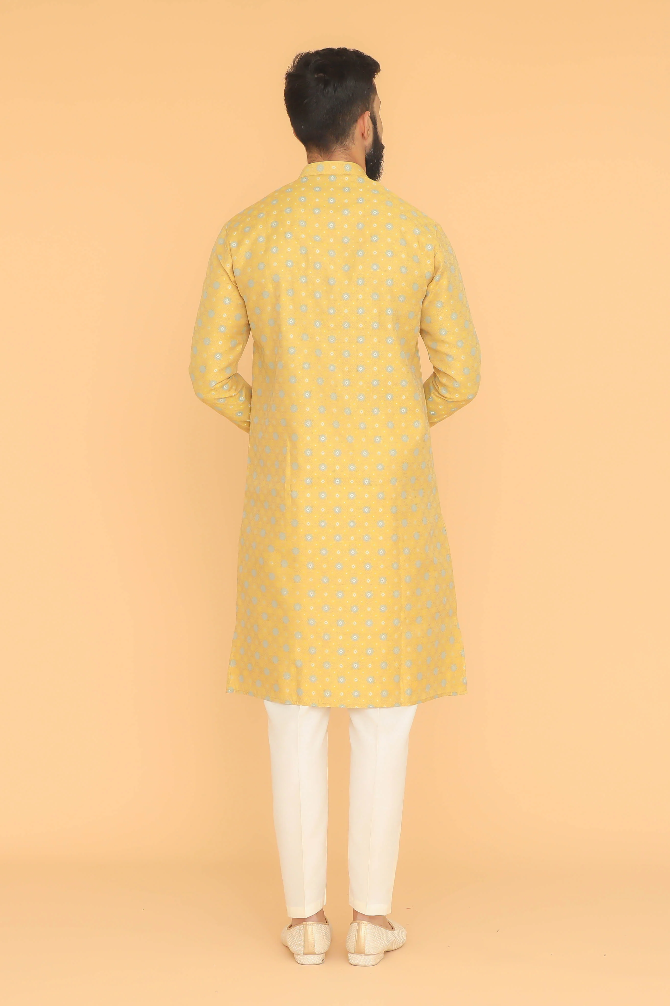 MLS EMBROIDERED KURTA PAJAMA