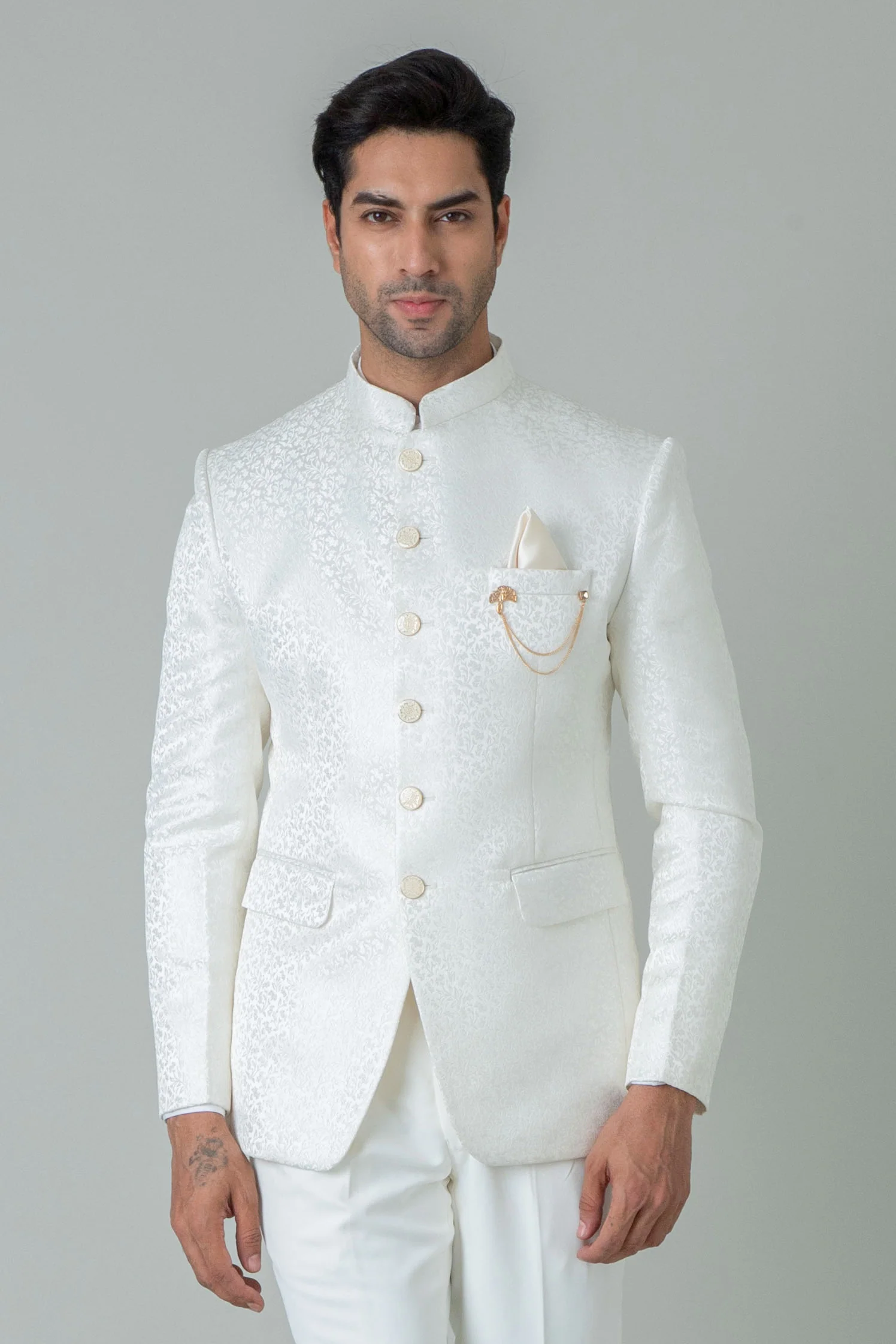 MLS PRINTED JODHPURI SUIT