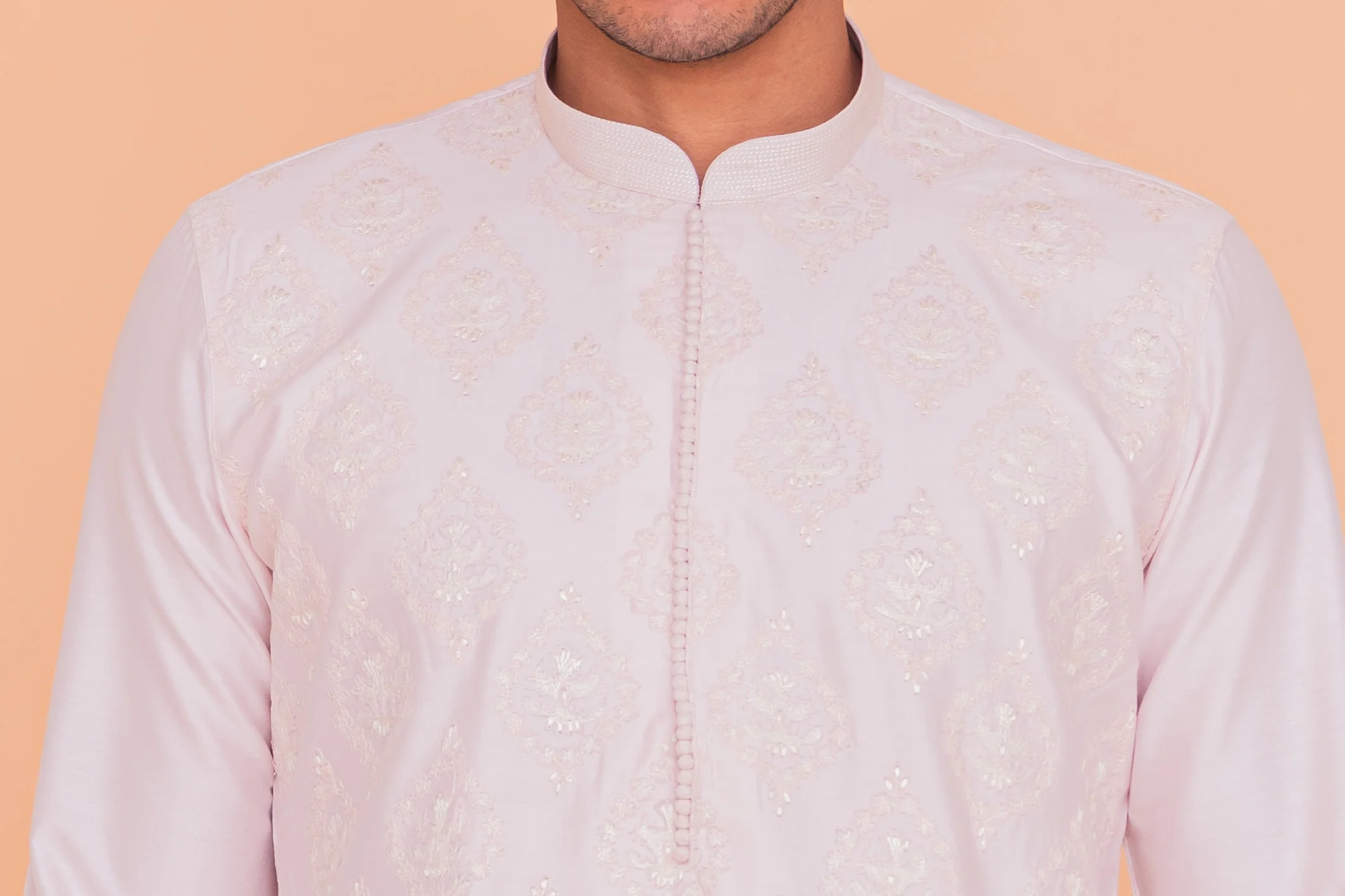 MLS EMBROIDERED KURTA PAJAMA