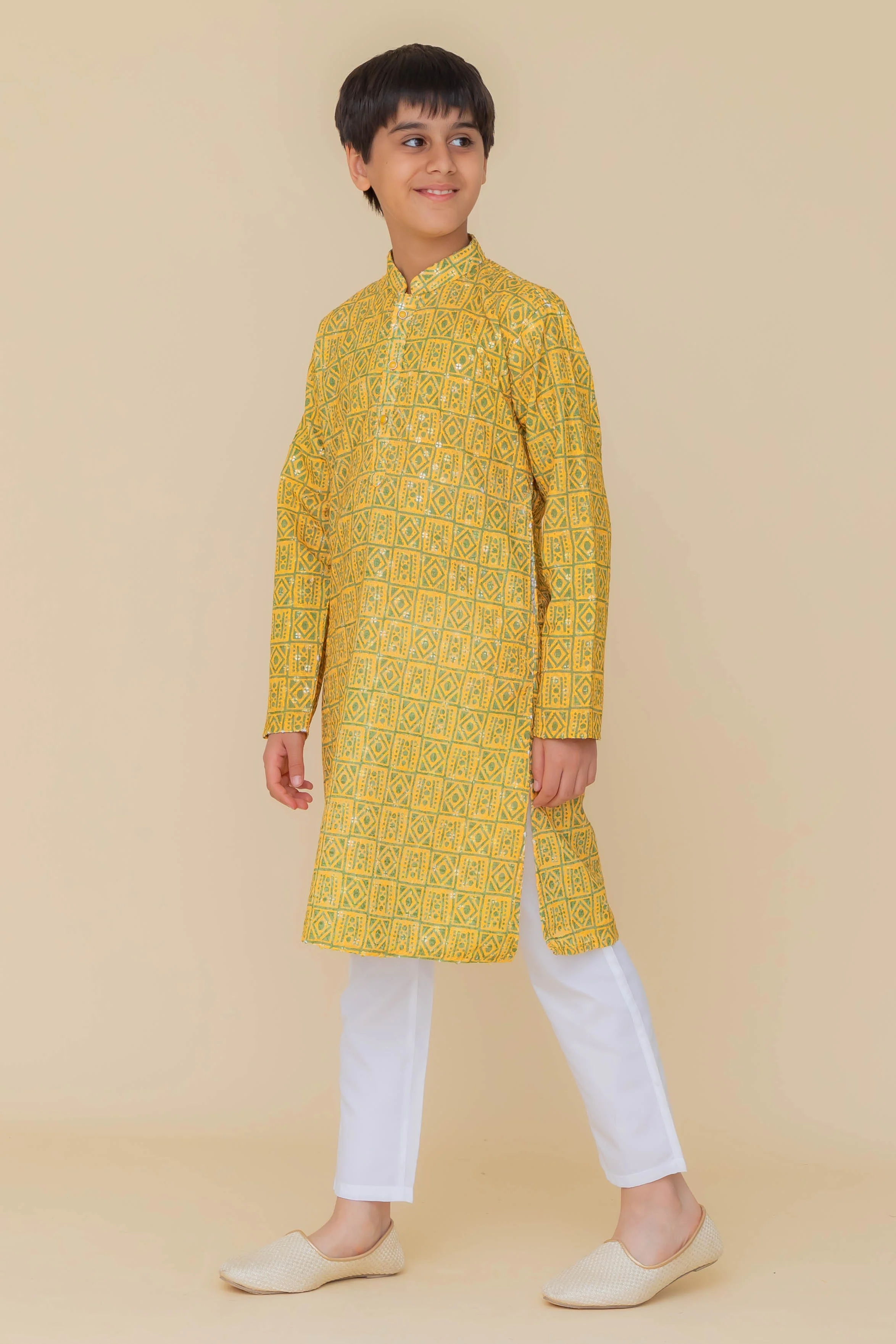 MLS KIDS PRINTED KURTA PAJAMA
