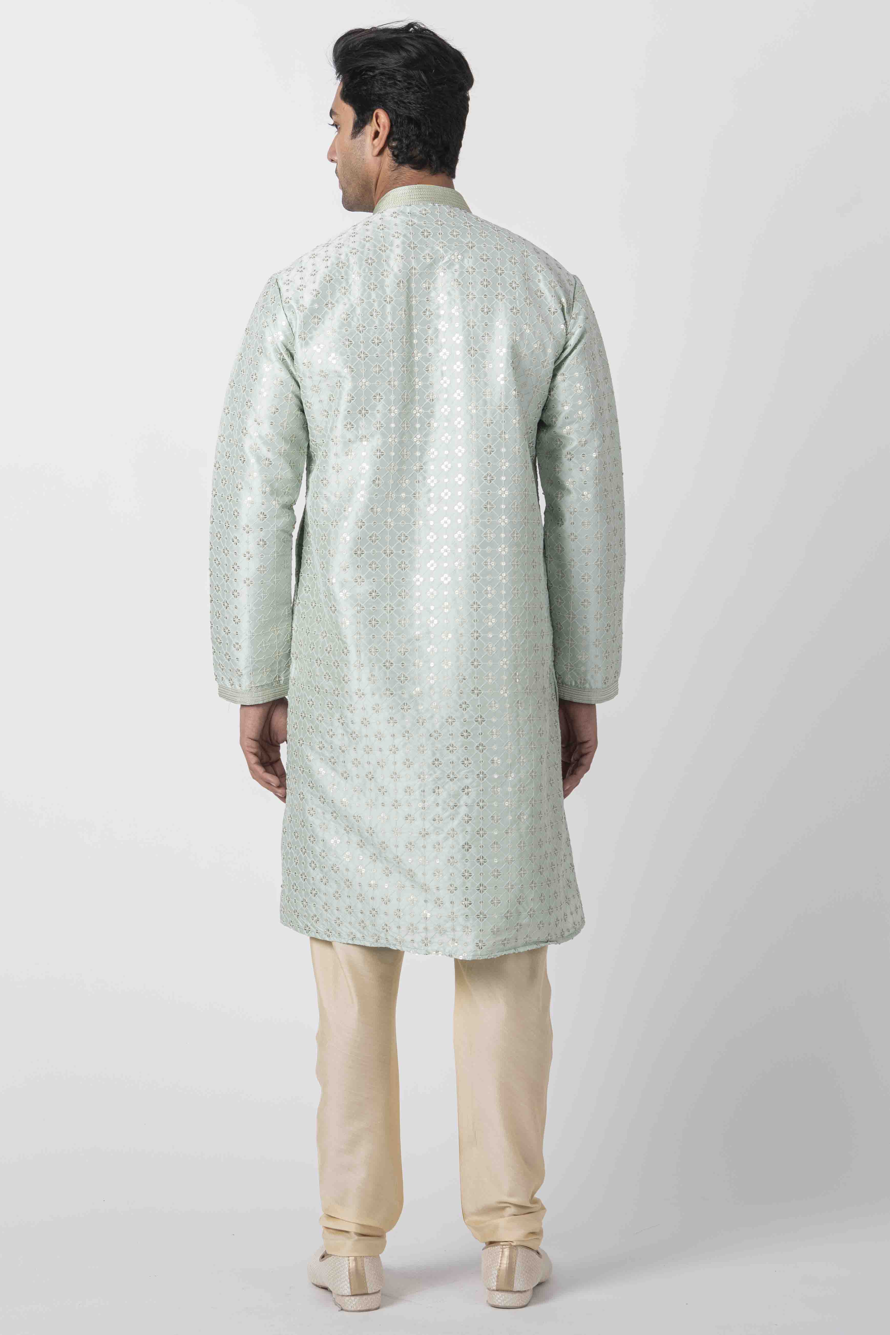 MLS EMBROIDERED KURTA PAJAMA