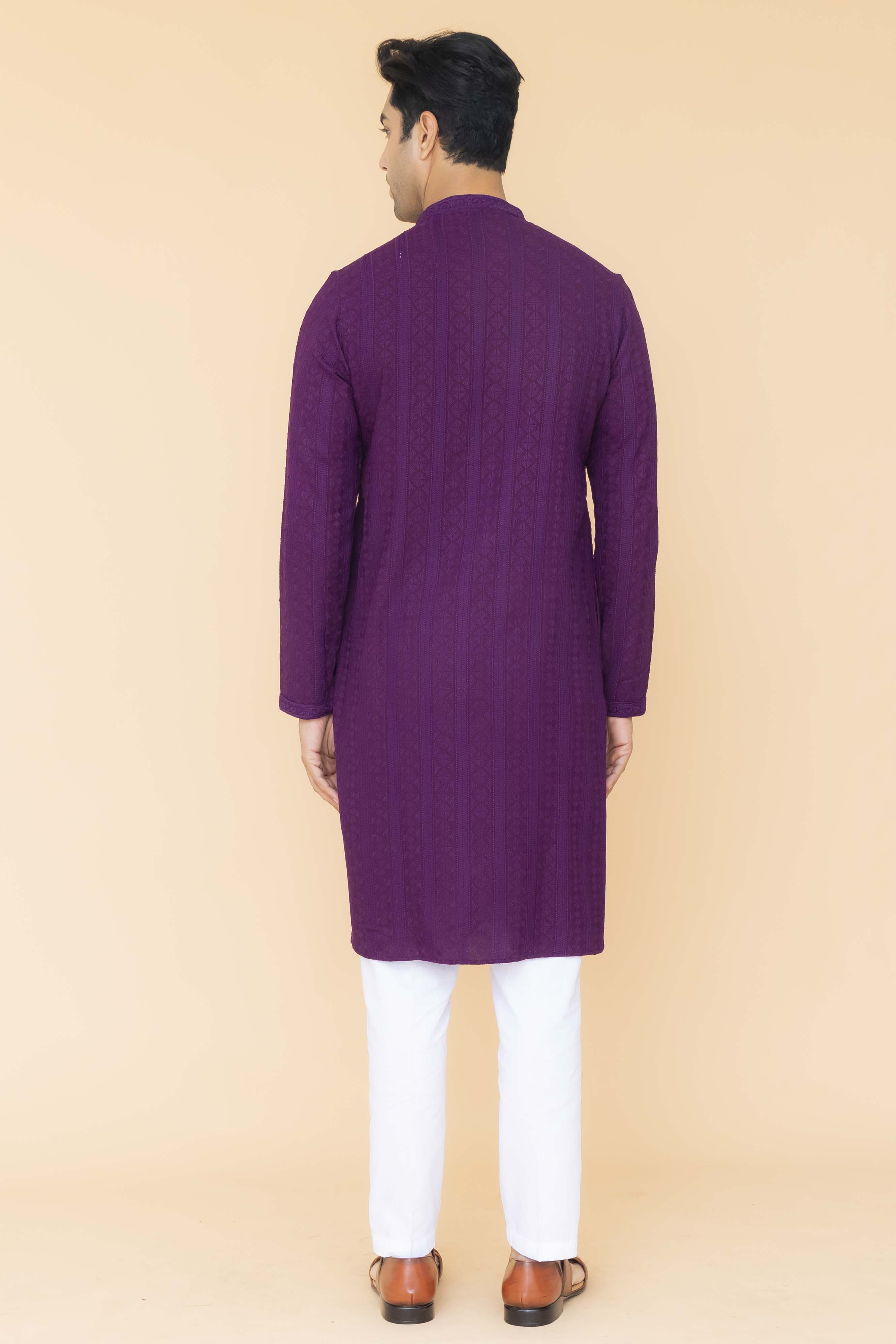 MLS CHIKANKARI KURTA PAJAMA