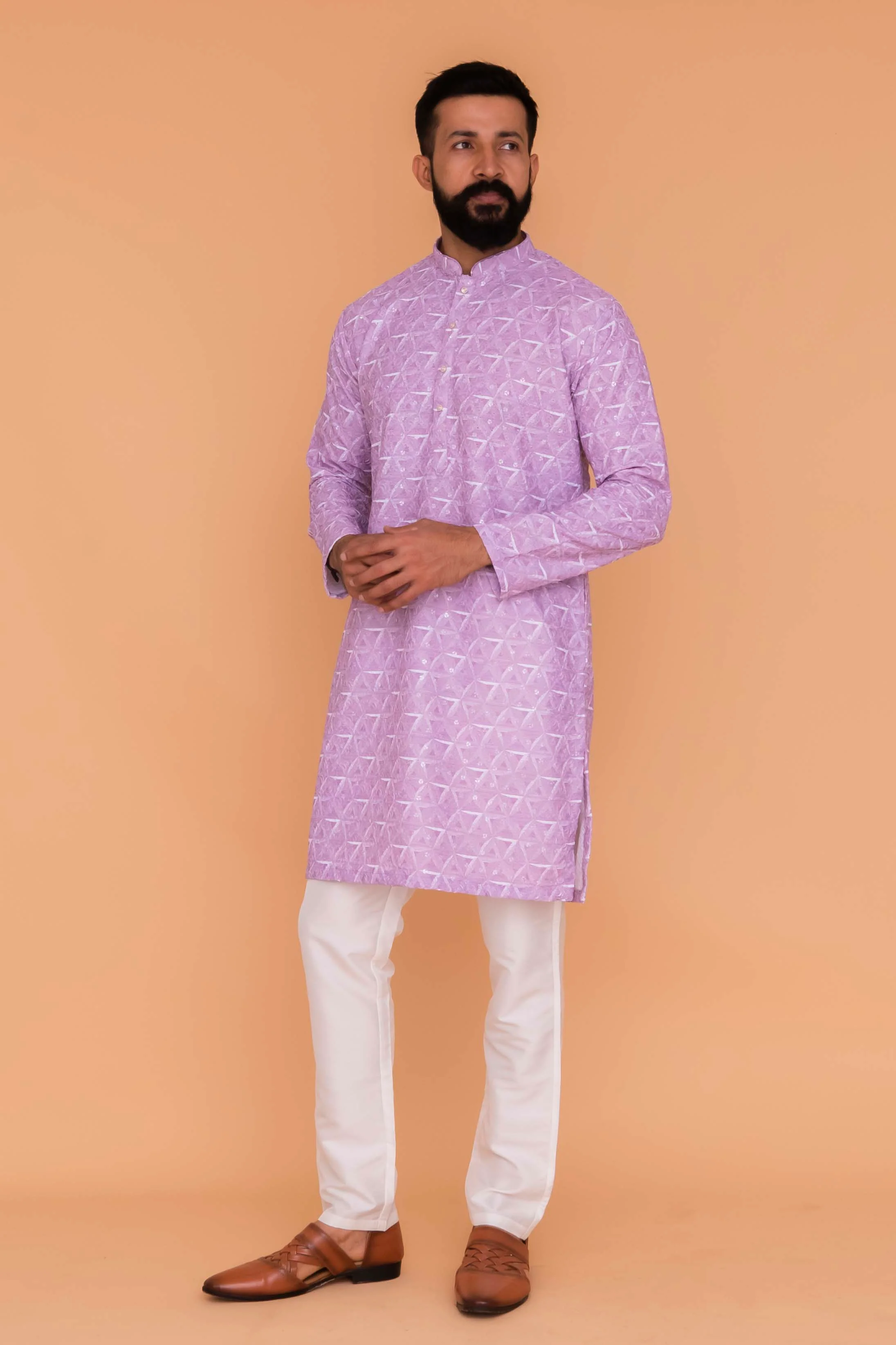 MLS CHIKANKARI KURTA PAJAMA