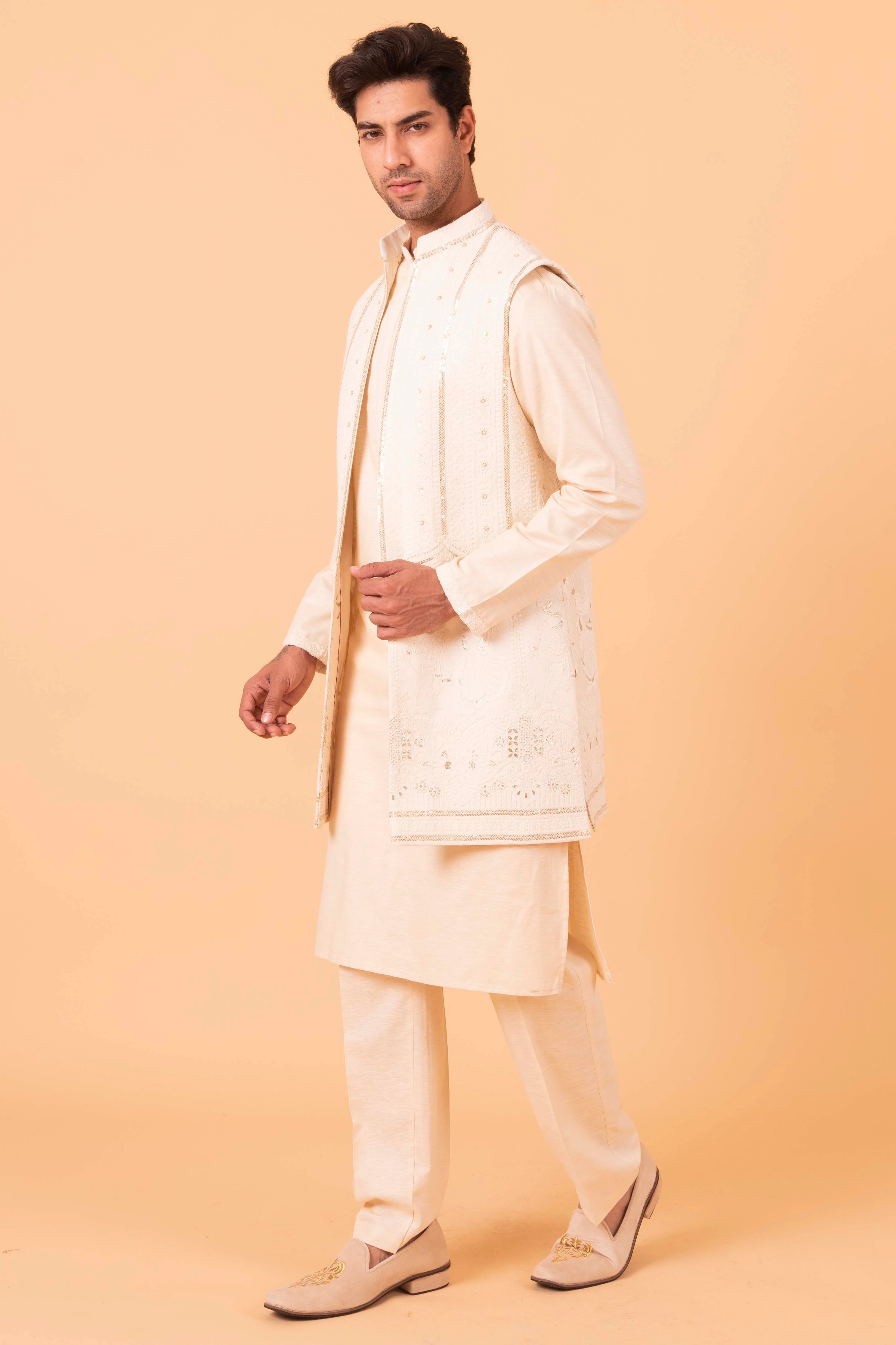 MLS KURTA JAWAHAR SET
