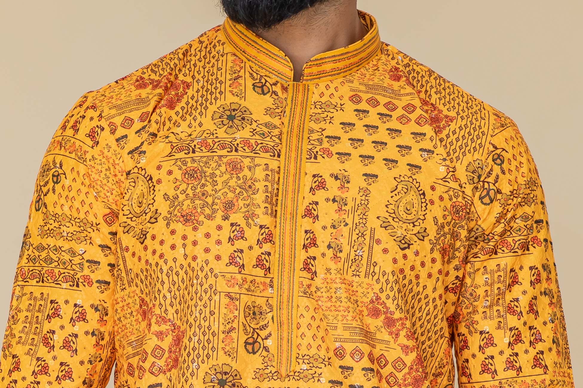 MLS PRINTED KURTA PAJAMA