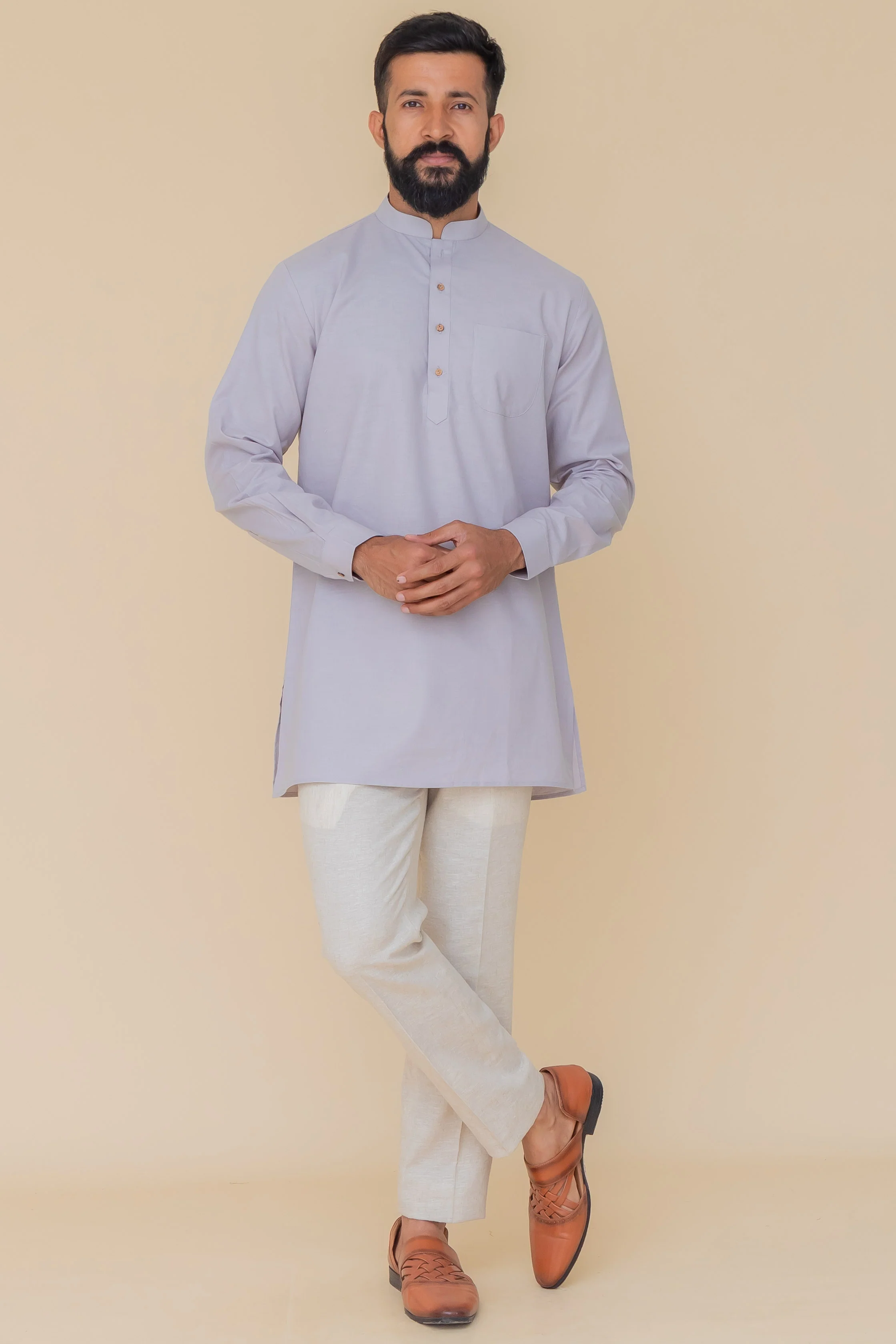 MLS COTTON KURTA ( MID LENGTH)