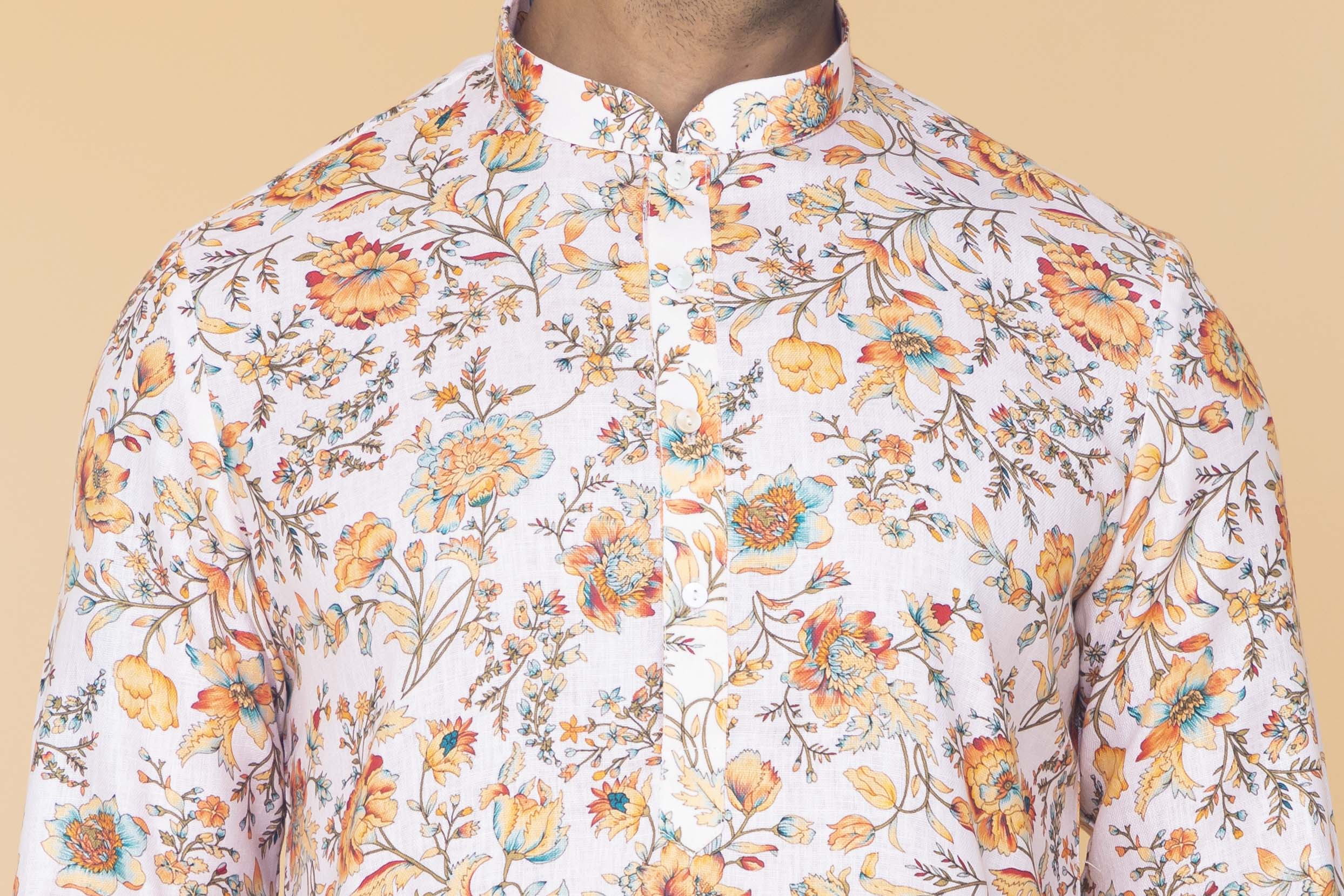 MLS PRINTED KURTA PAJAMA