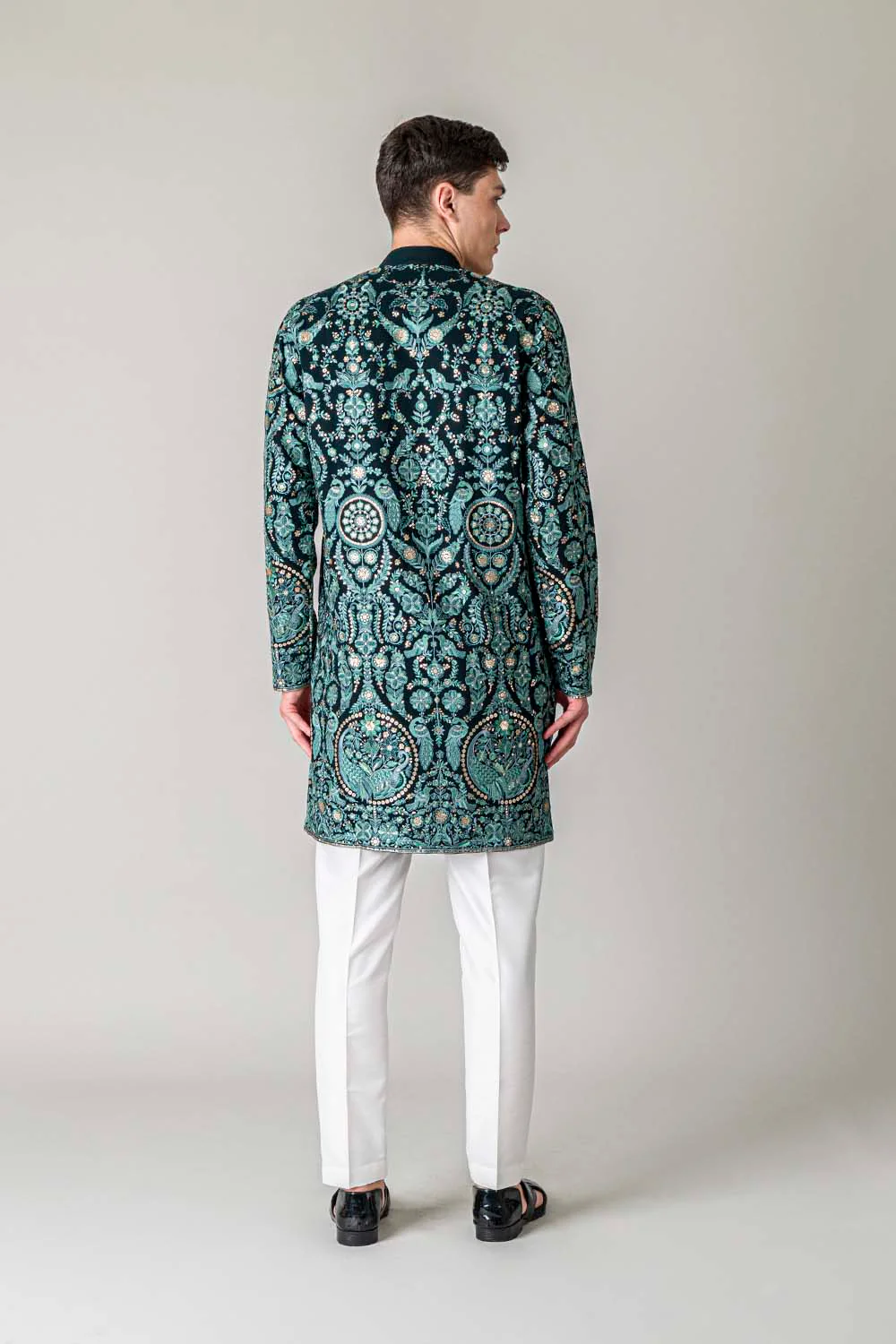 MLS EMBROIDERED KURTA PAJAMA