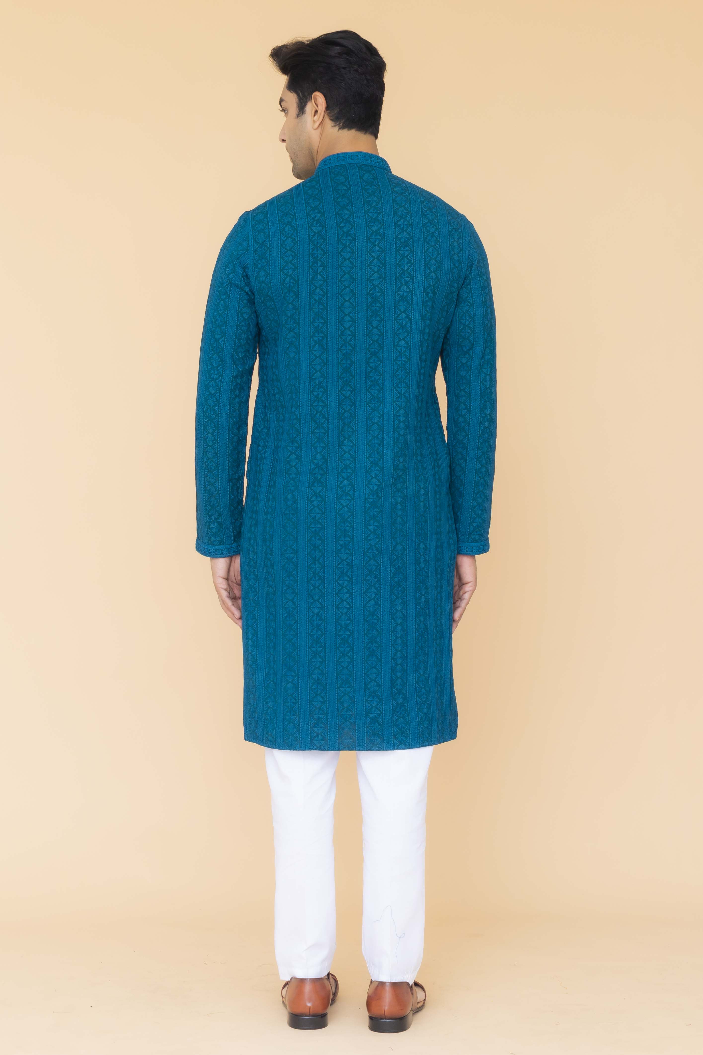 MLS CHIKANKARI KURTA PAJAMA