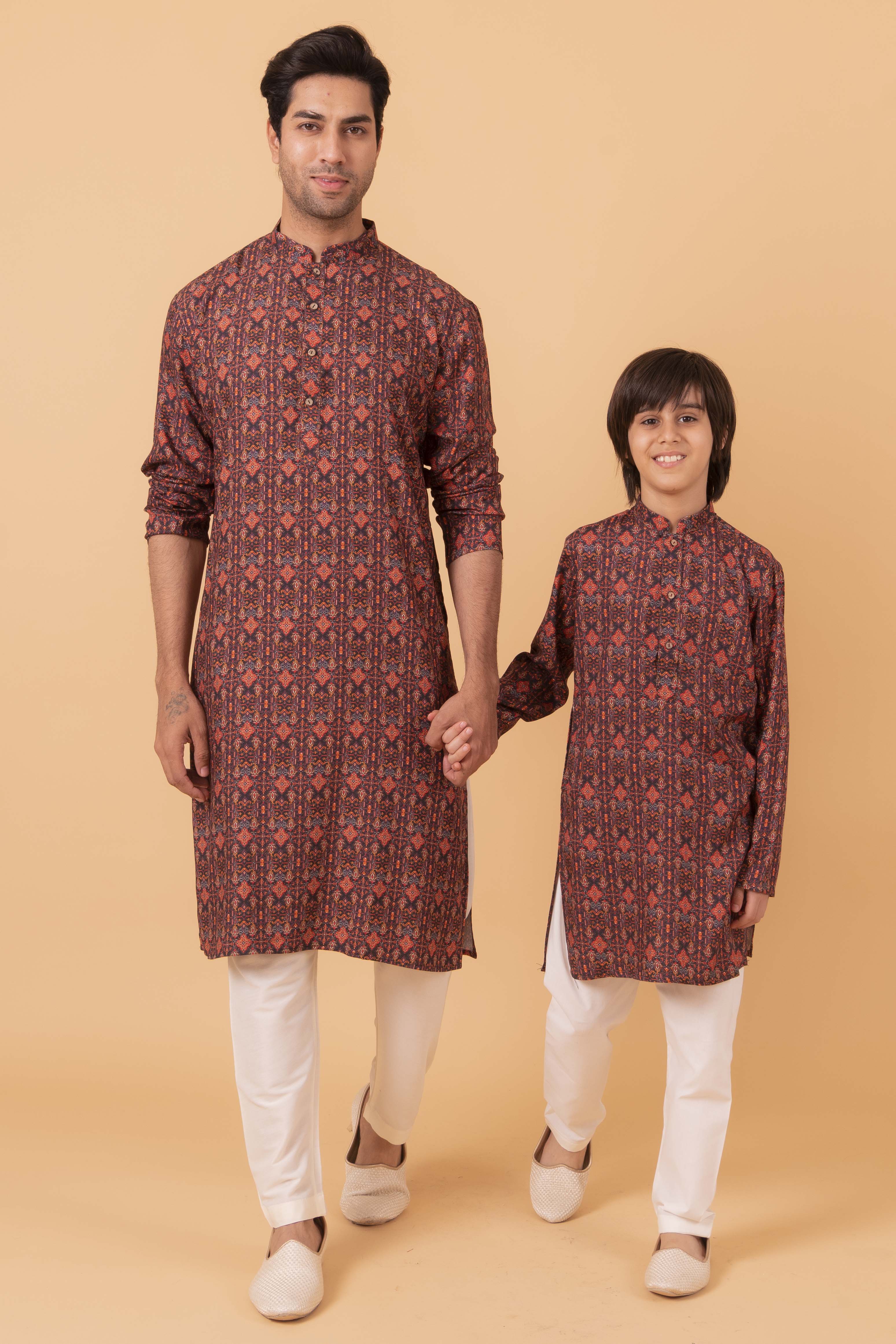 MLS KIDS KURTA PAJAMA PRINT