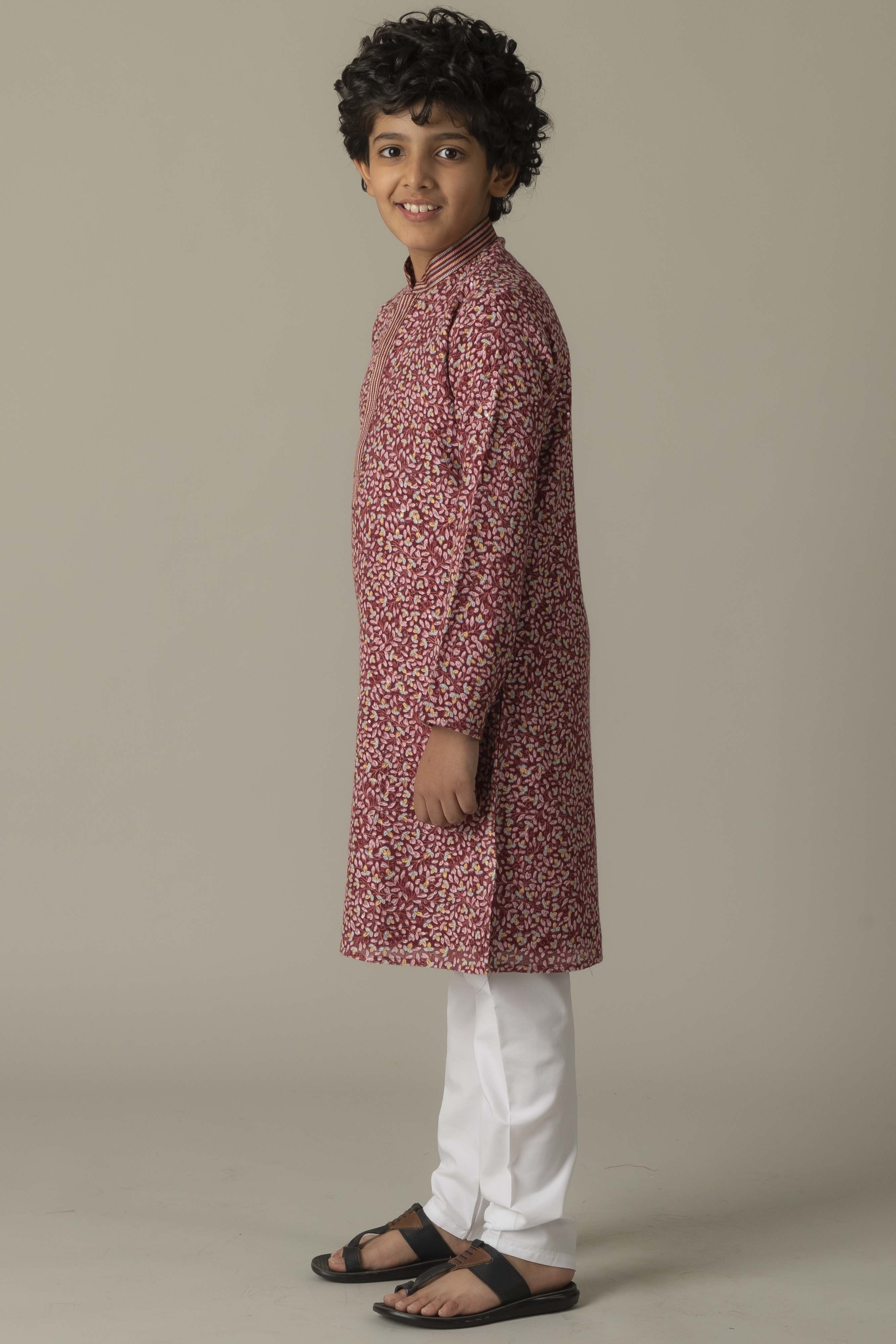 MLS KIDS PRINTED KURTA PAJAMA