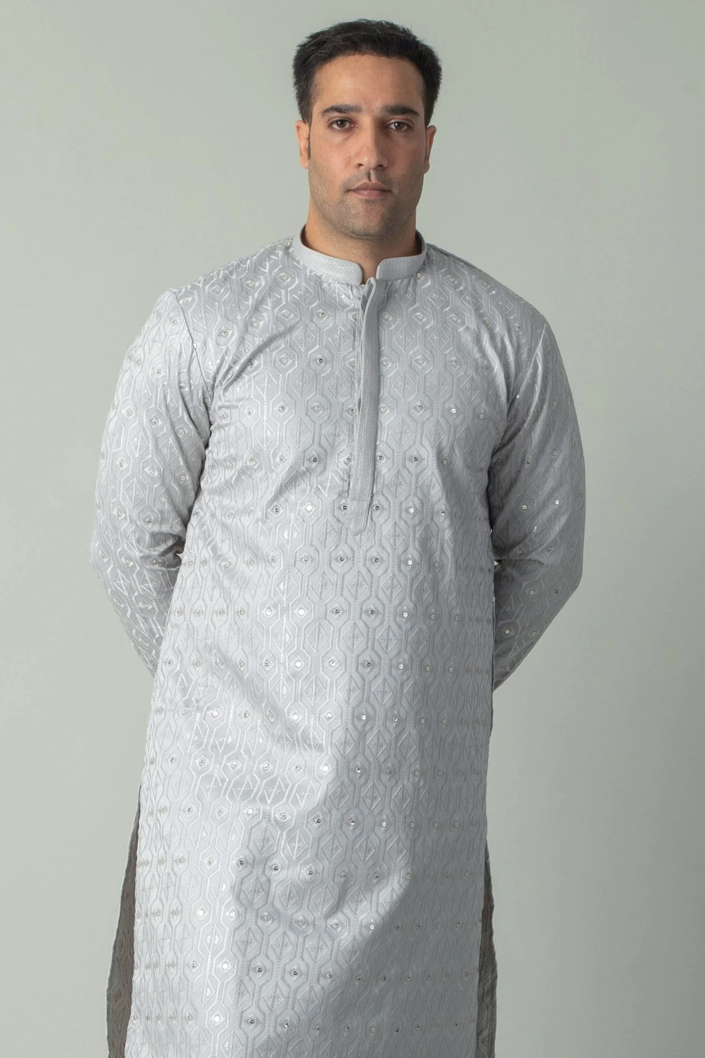 MLS EMBROIDERED KURTA PAJAMA