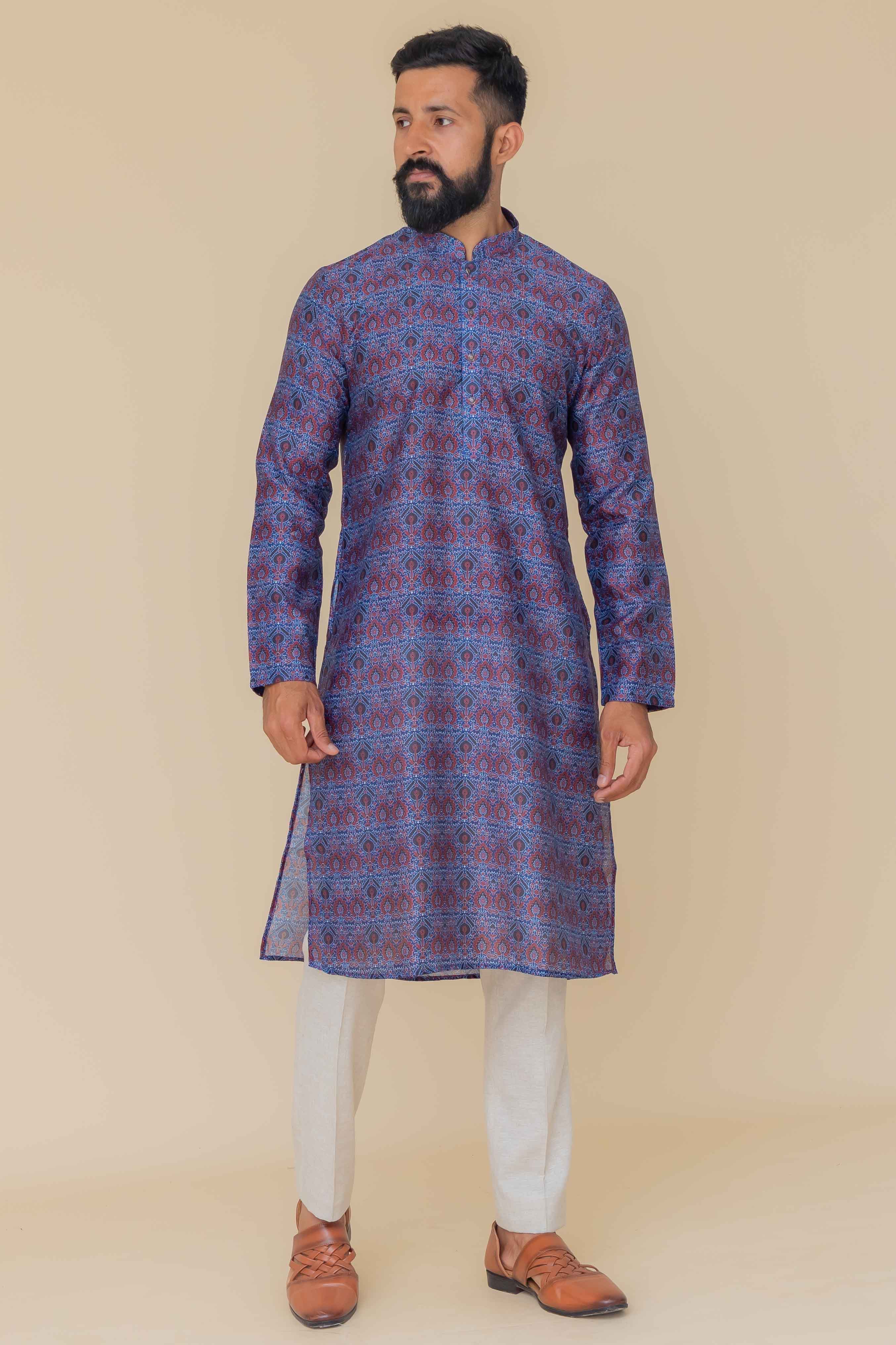 MLS PRINTED KURTA PAJAMA