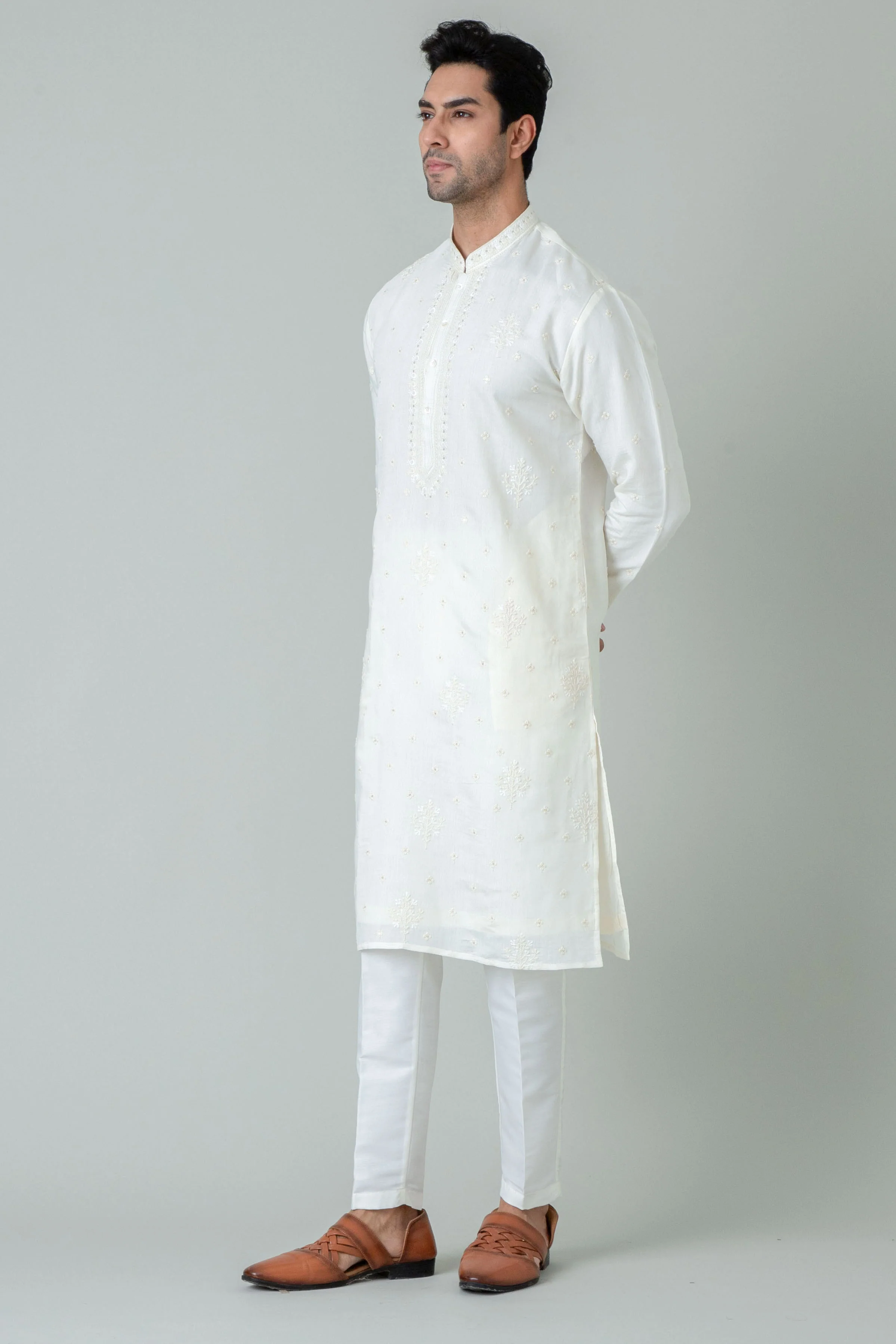 MLS KURTA PAJAMA WITH STOLE