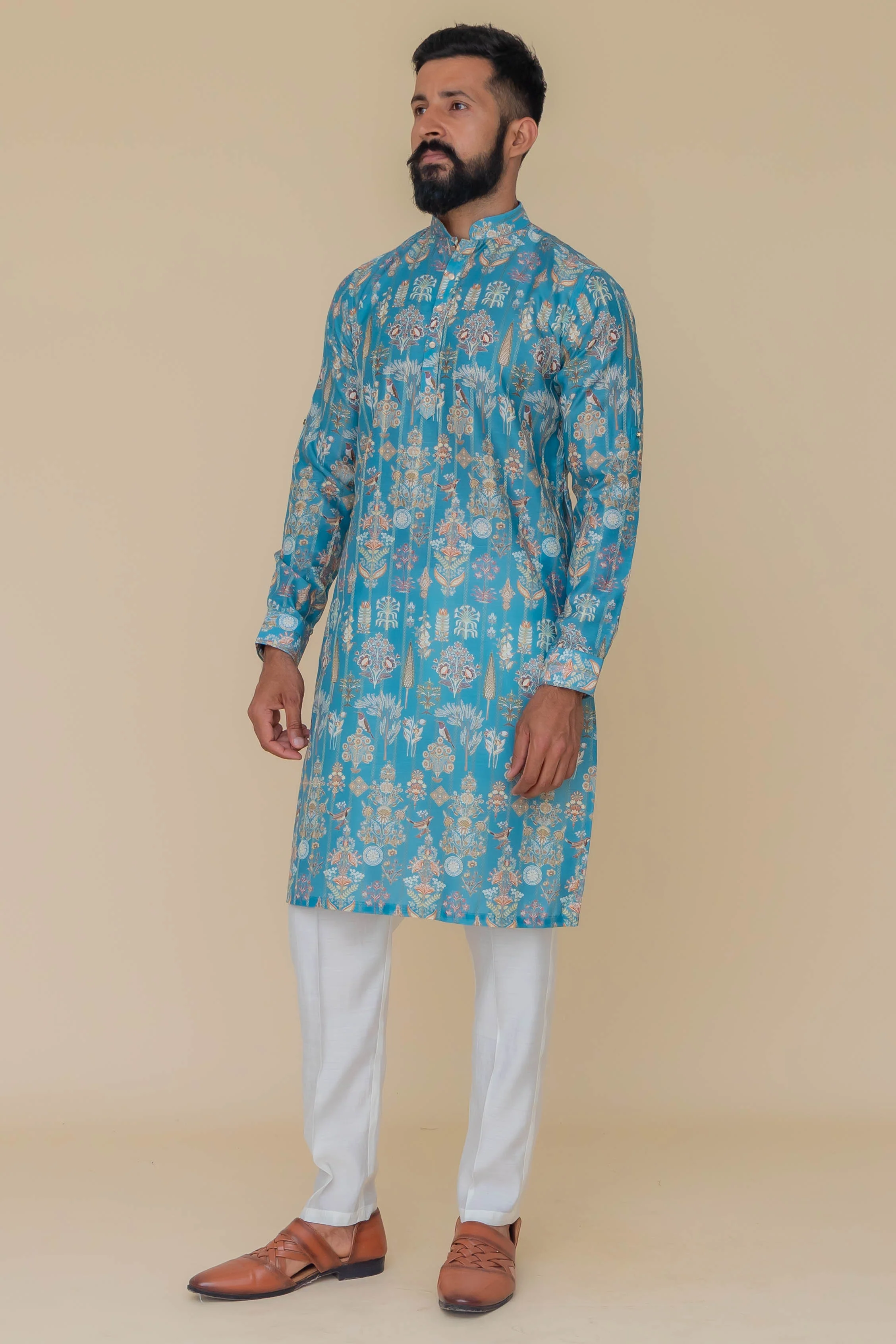MLS PRINTED KURTA PAJAMA