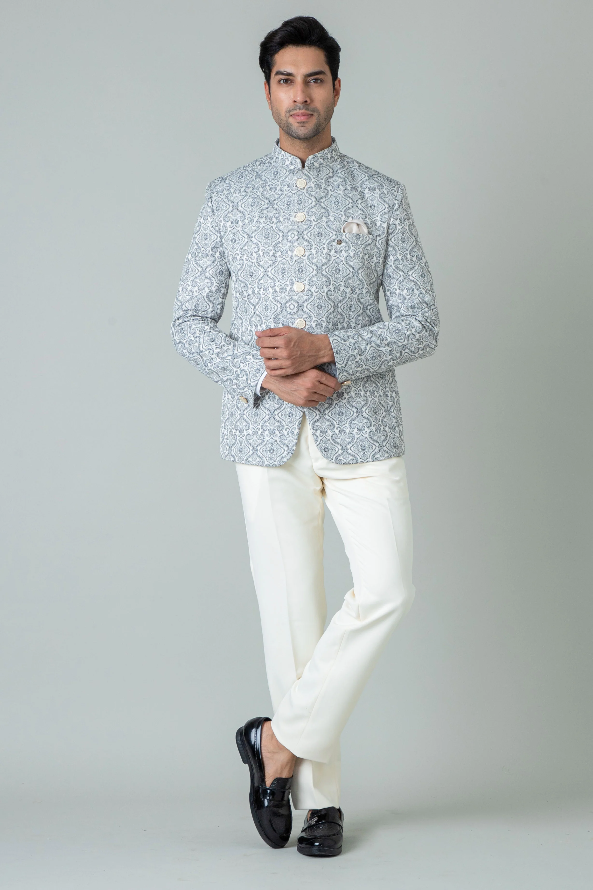 MLS PRINTED JODHPURI SUIT