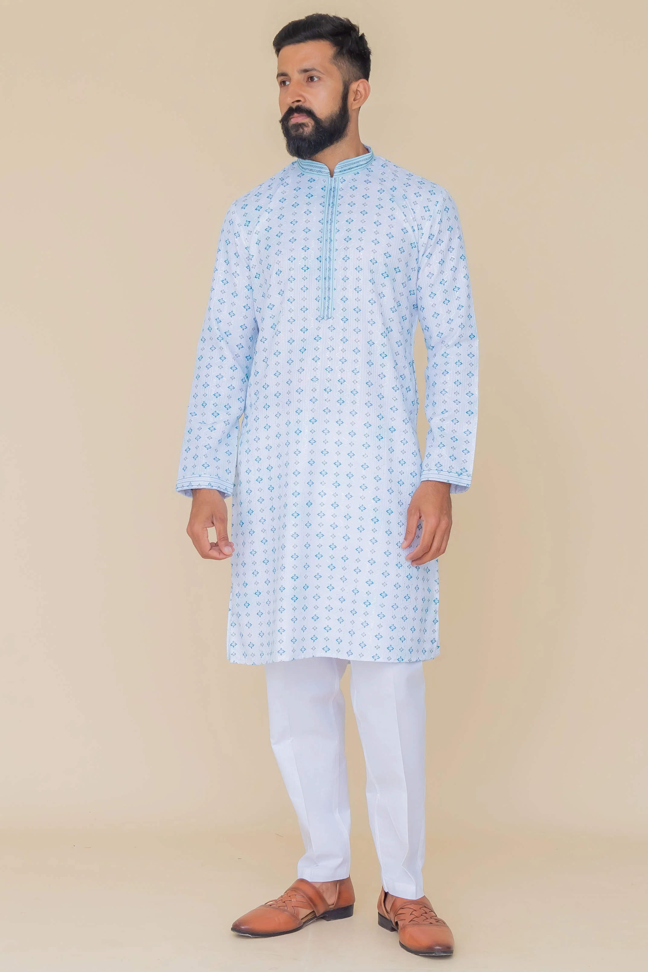 MLS PRINTED KURTA PAJAMA