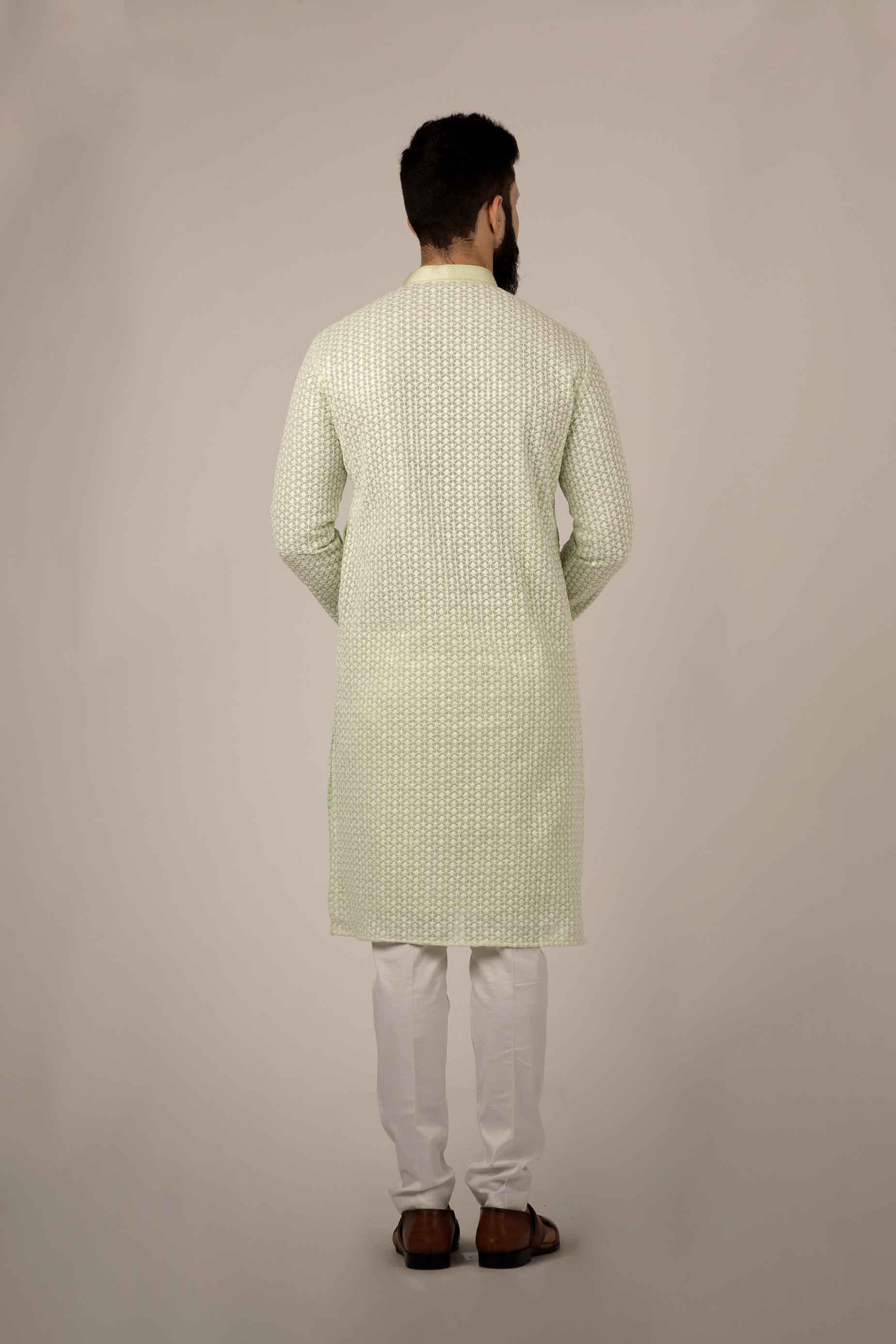 MLS Georgette Chikan Kurta PAJAMA