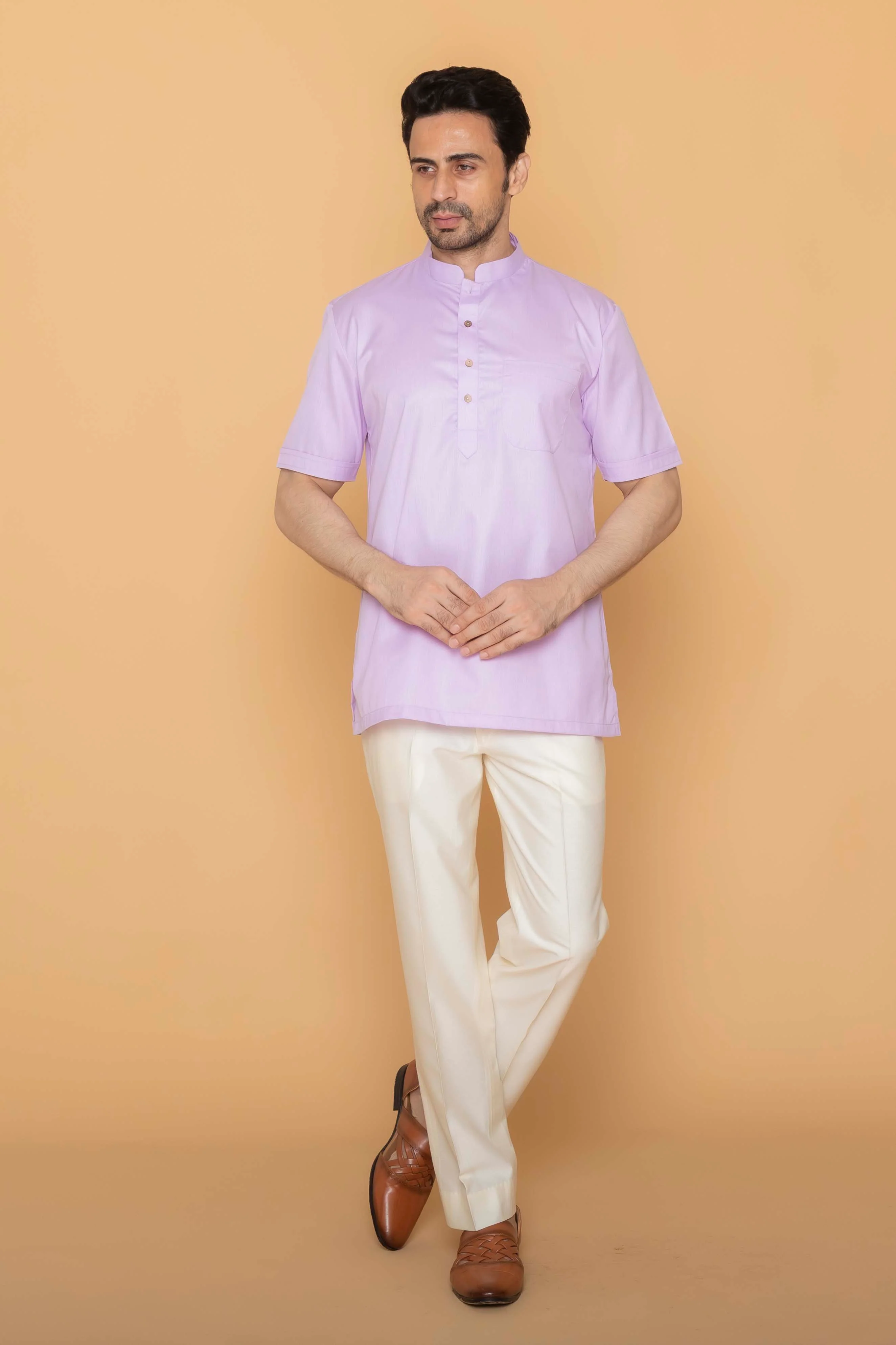 MLS SHORT KURTA HALF SLEEVES