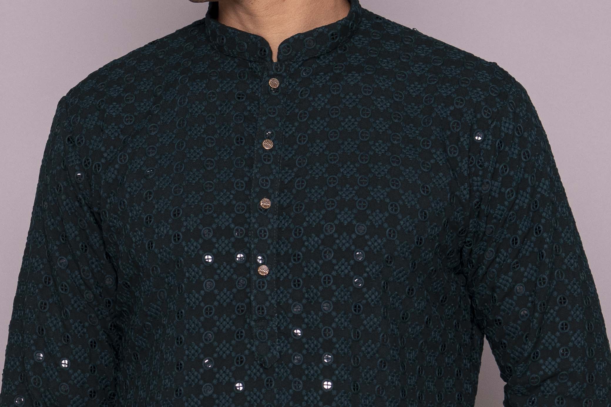 MLS CHIKANKARI KURTA PAJAMA