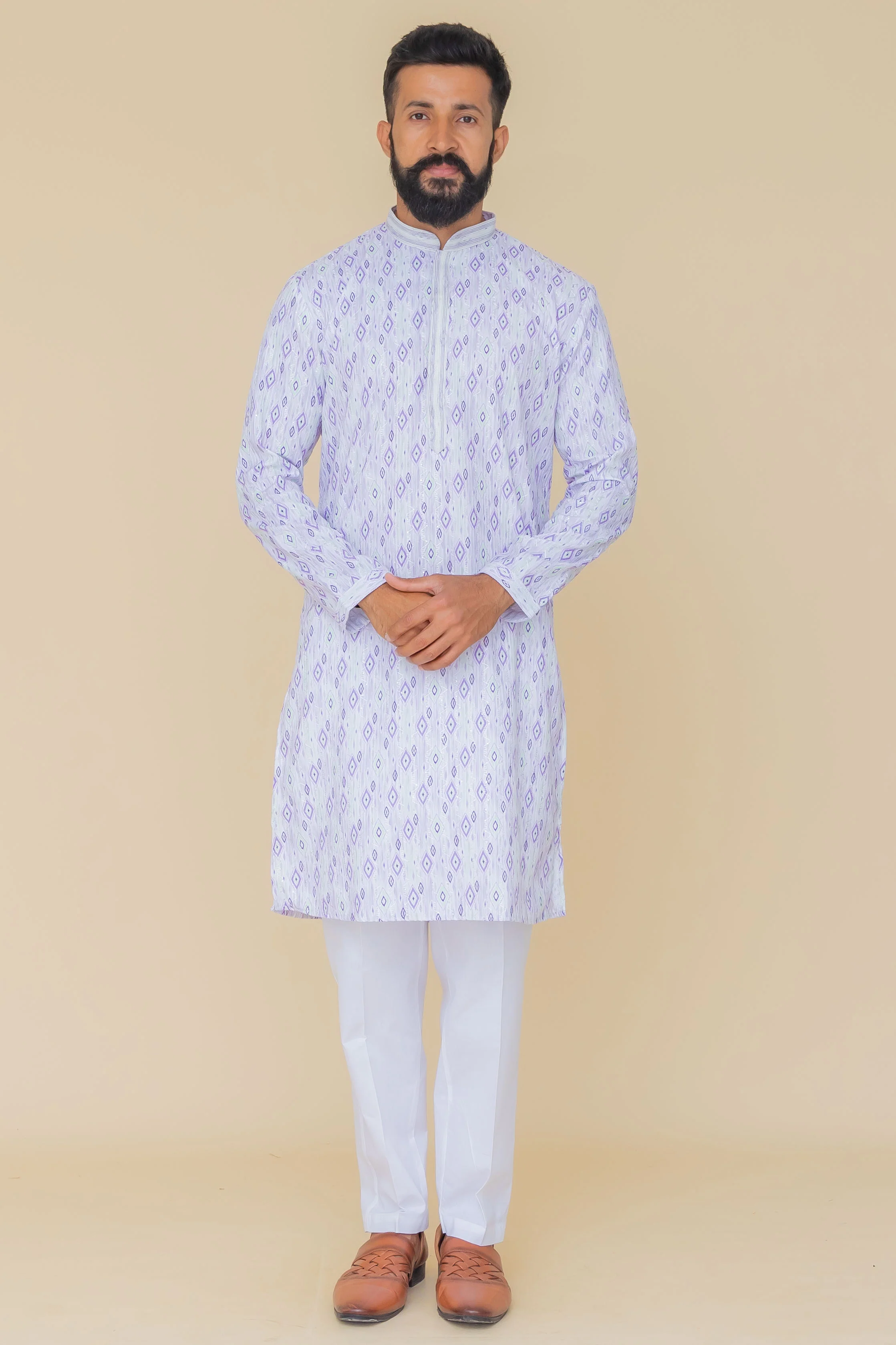 MLS PRINTED KURTA PAJAMA