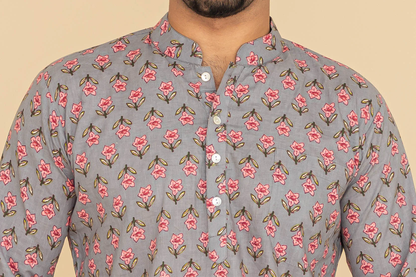 MLS SHORT KURTA FULL SLEEVES