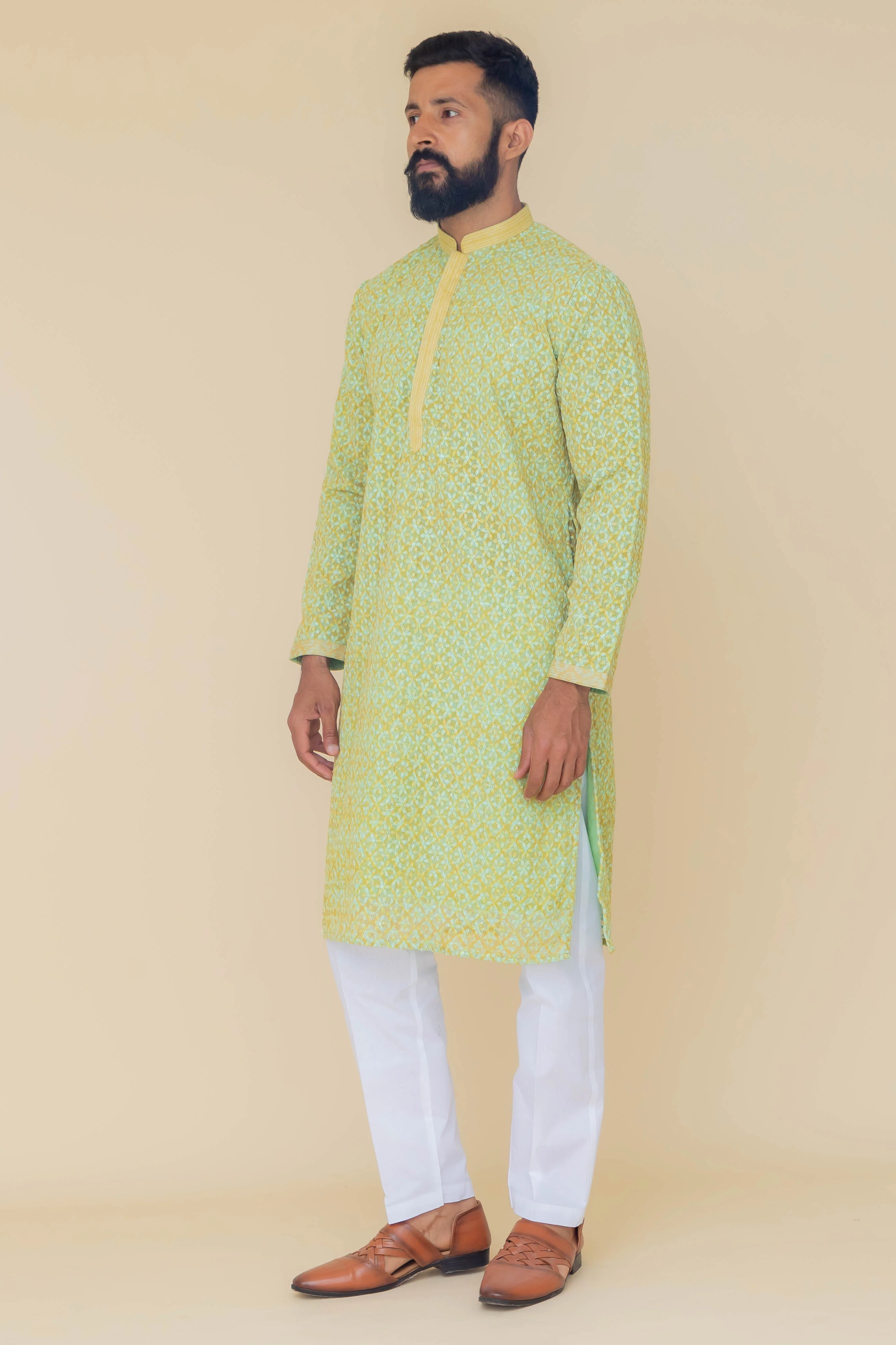 MLS PRINTED KURTA PAJAMA
