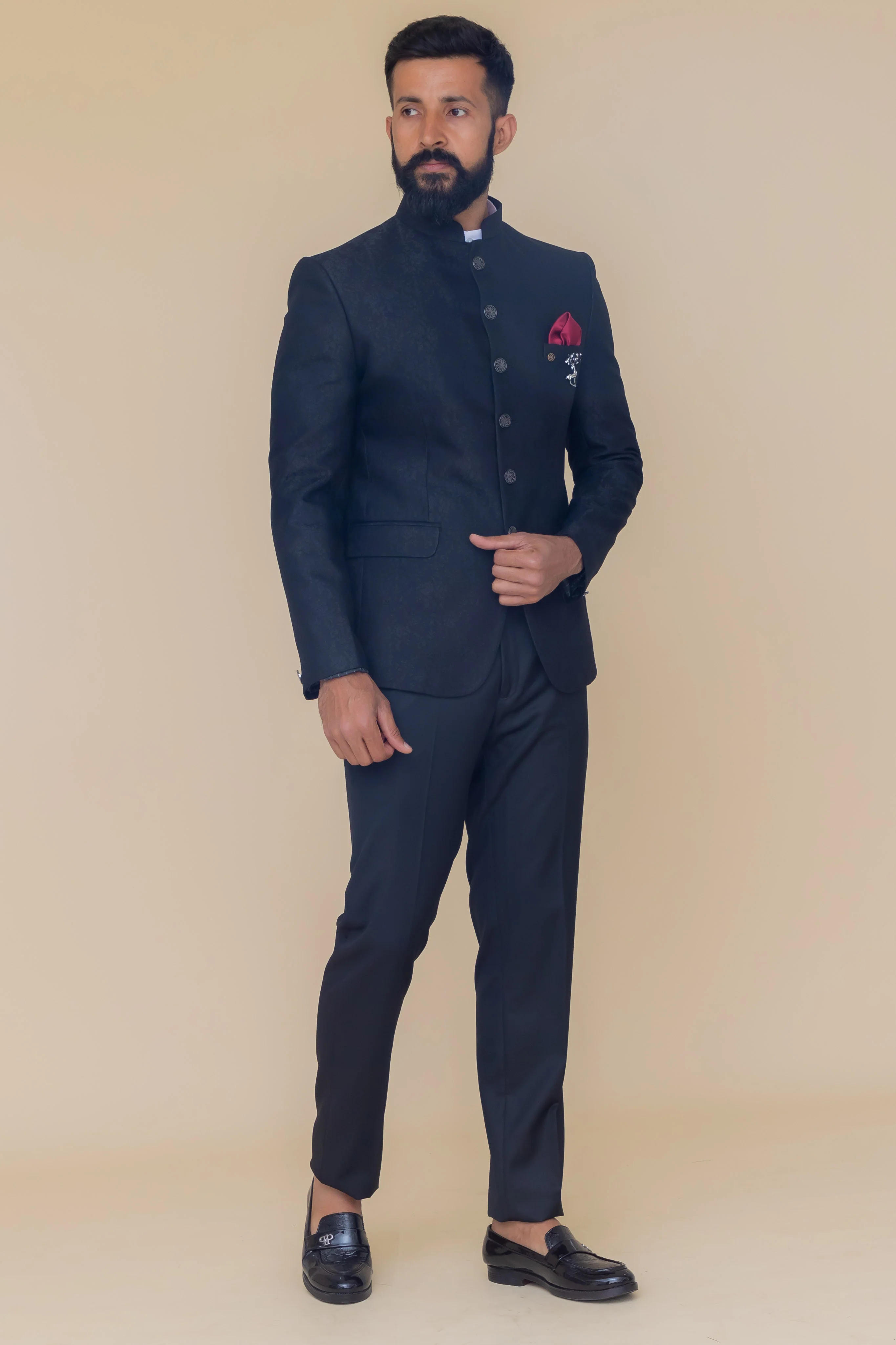 MLS PRINTED JODHPURI SUIT 2PCS